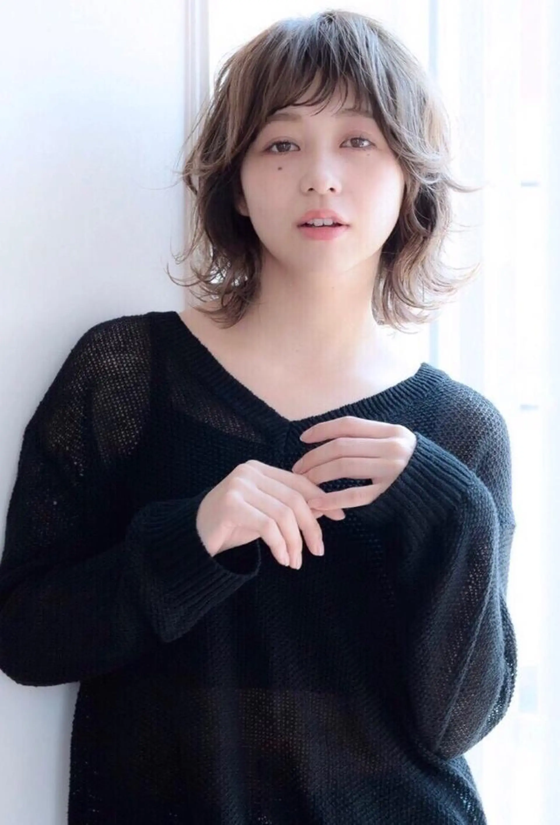 ミディアム カラー パーマ ヘアアレンジ メンズ キッズ ネイル マツエク・マツパ メンズウルフカット アッシュ ベージュカラー 透明感カラー ナチュラル ヘアカラー 🌈デザインヘア職人 Kaede🌈のヘアスタイル