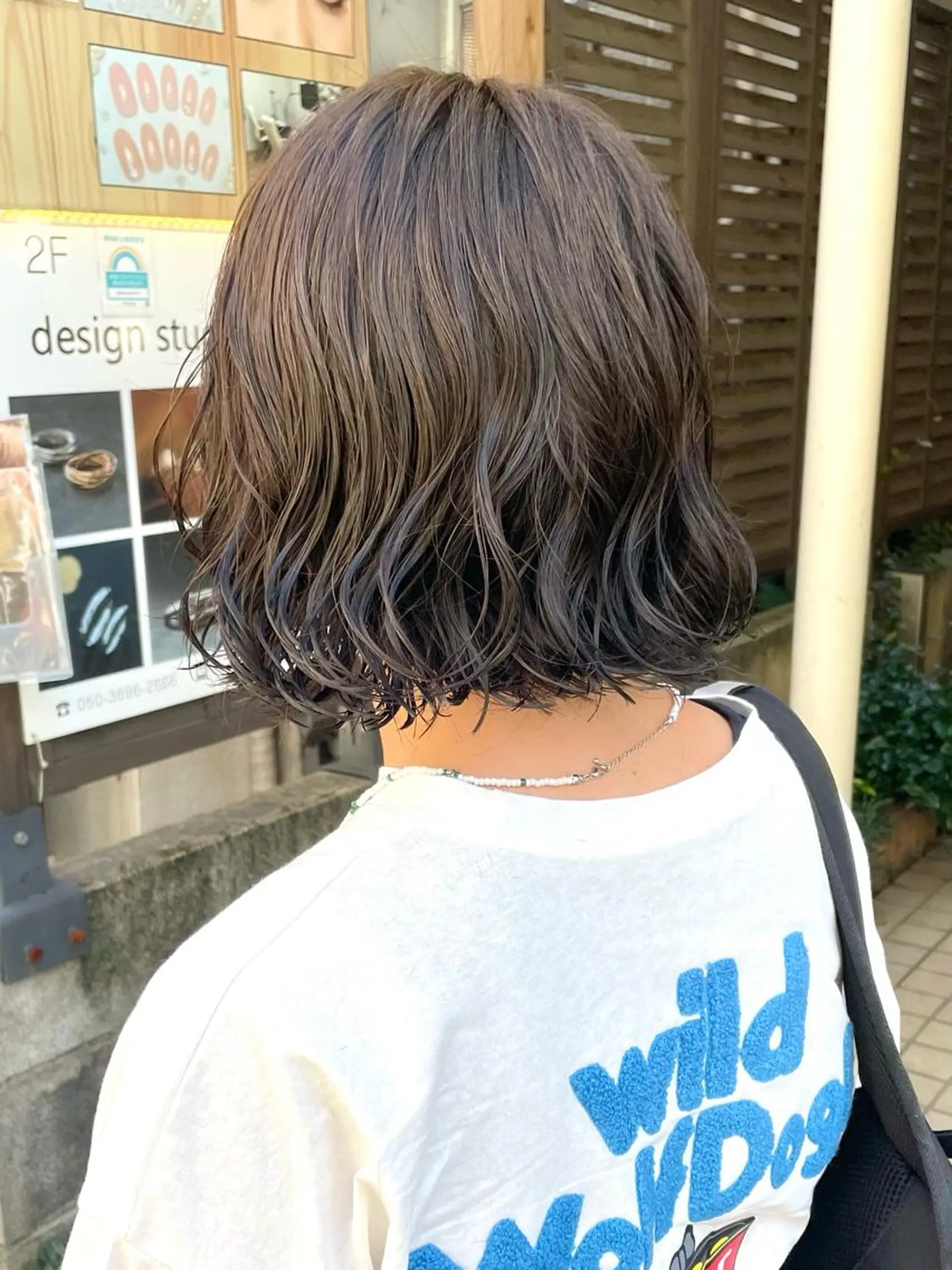 ショート カラー パーマ 銀座No.1髪質改善 縮毛矯正/本木のヘアスタイル