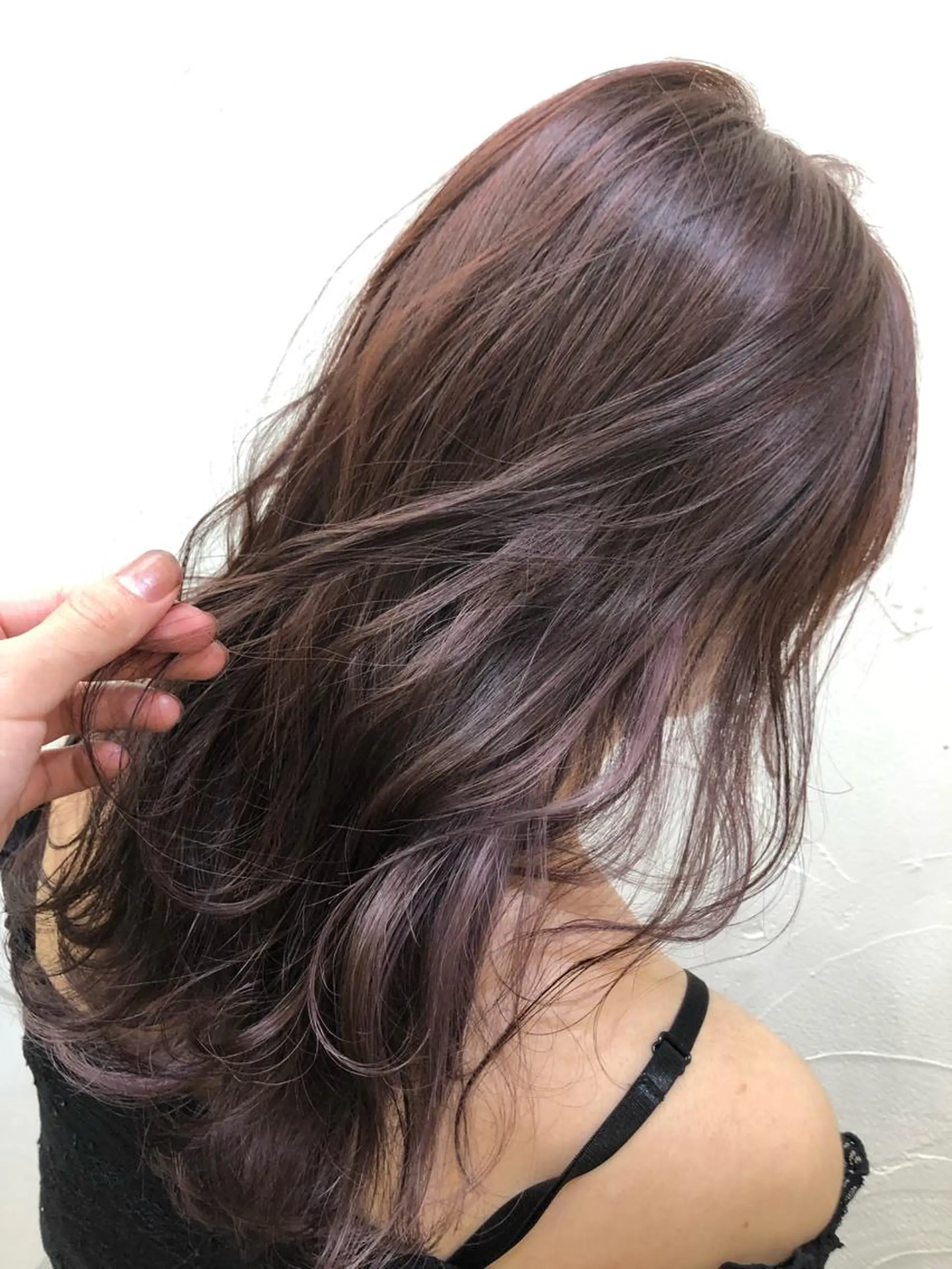 セミロング カラー ラベンダーカラー ピンクカラー ピンクラベンダー ヘアカラー PSY(サイ)所属・PSY(サイ)池袋 金田尚久🎨のヘアスタイル