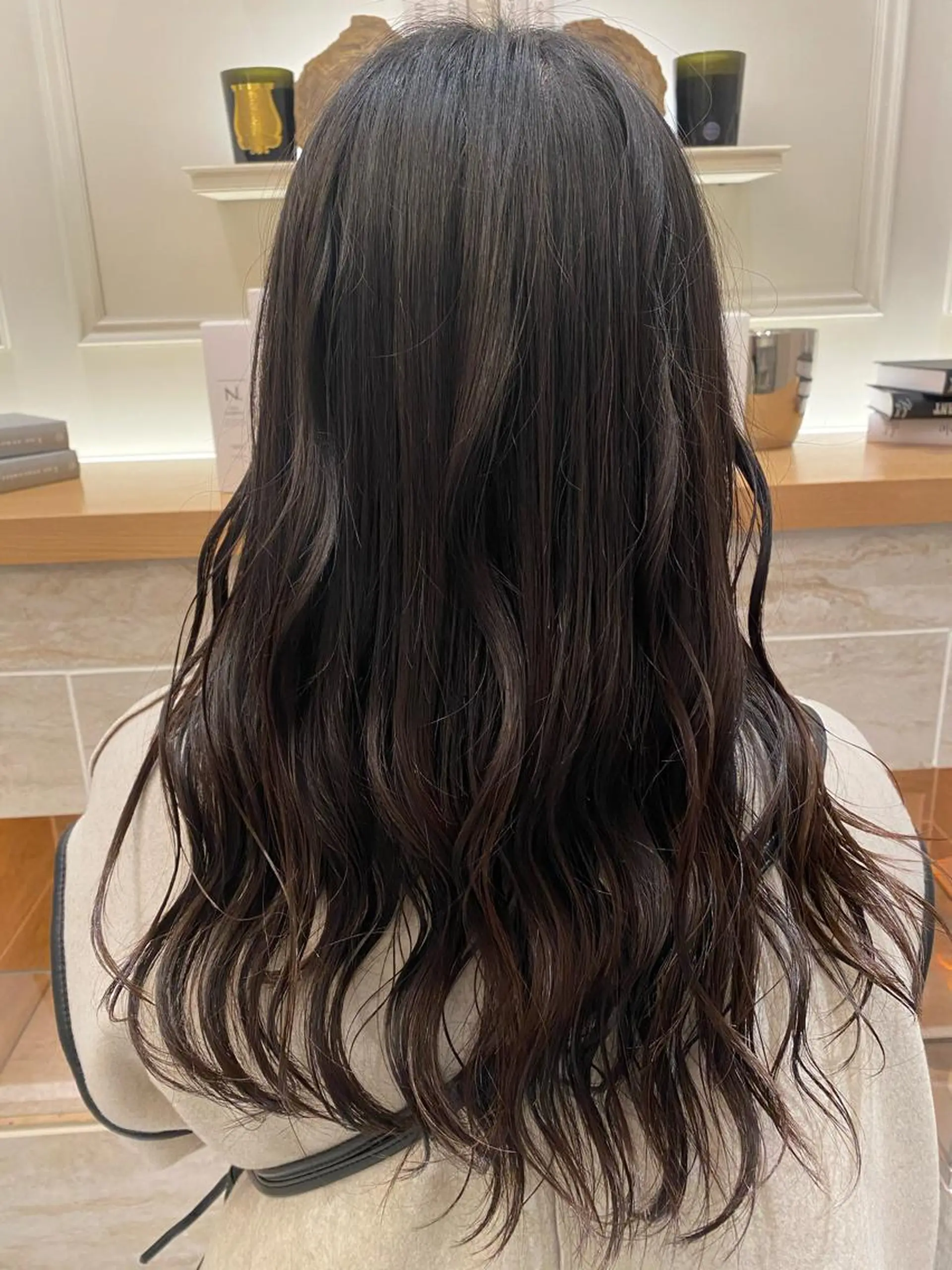 ロング カラー グレージュ/レイヤー /韓国ヘア/RISAのヘアスタイル