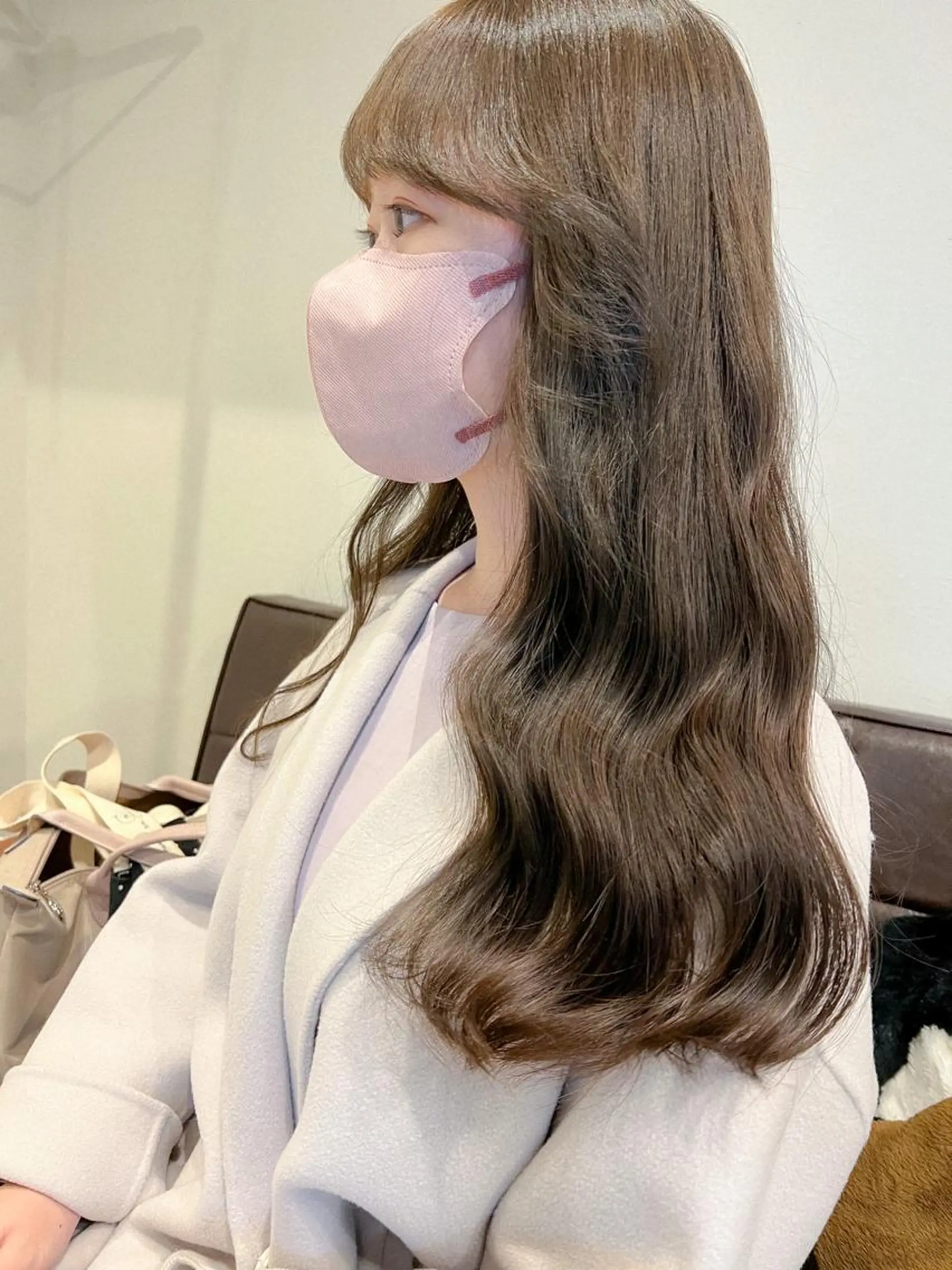 ロング カラー ブリーチ 透明感カラー ブリーチなしカラー ヘアカラー トリートメント カラーパティシエ facce🌼ikoのヘアスタイル