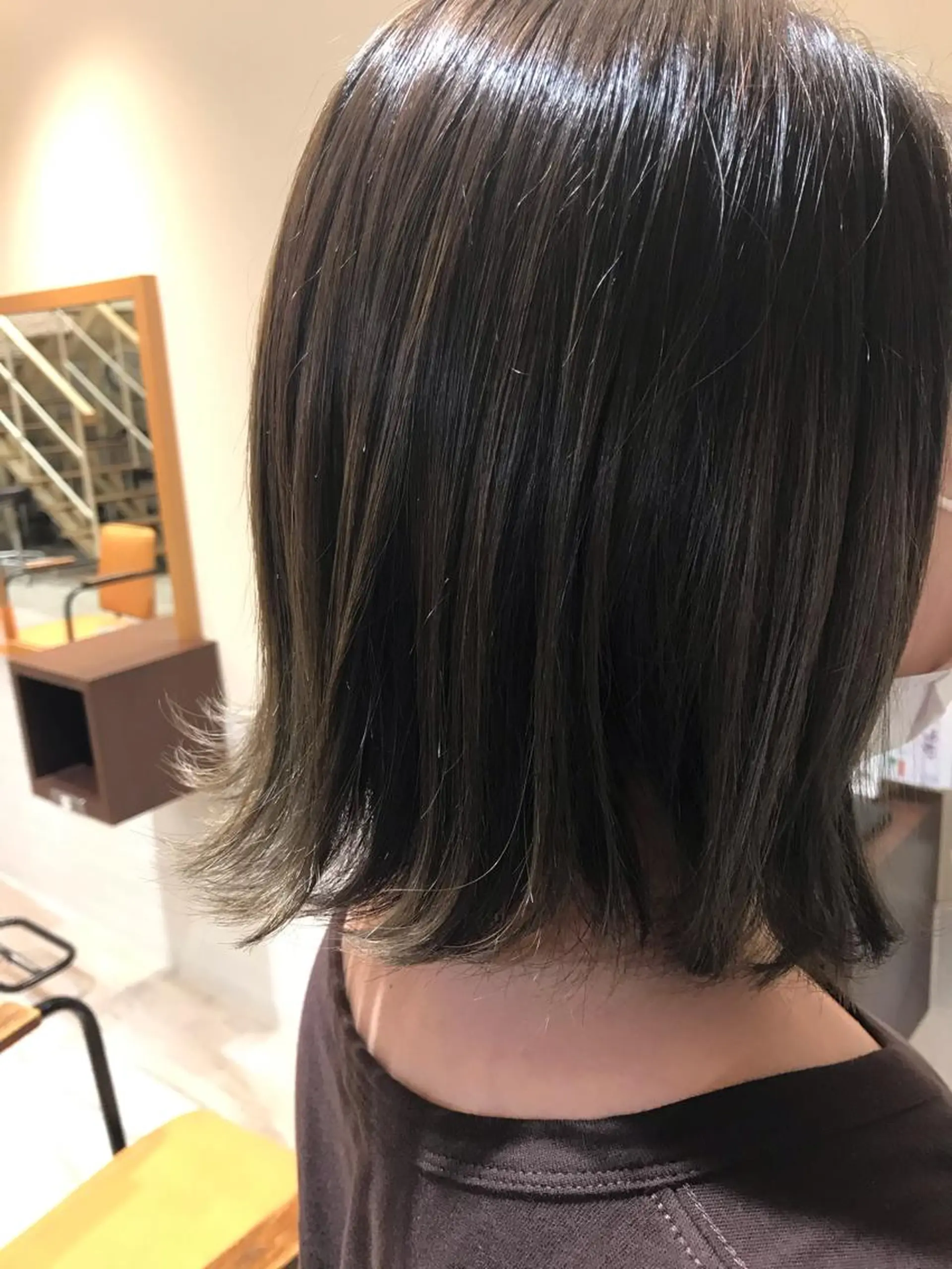 ミディアム ボブ 外ハネヘア Ore🫧タナカマヤ /柔らかい質感カラーのヘアスタイル