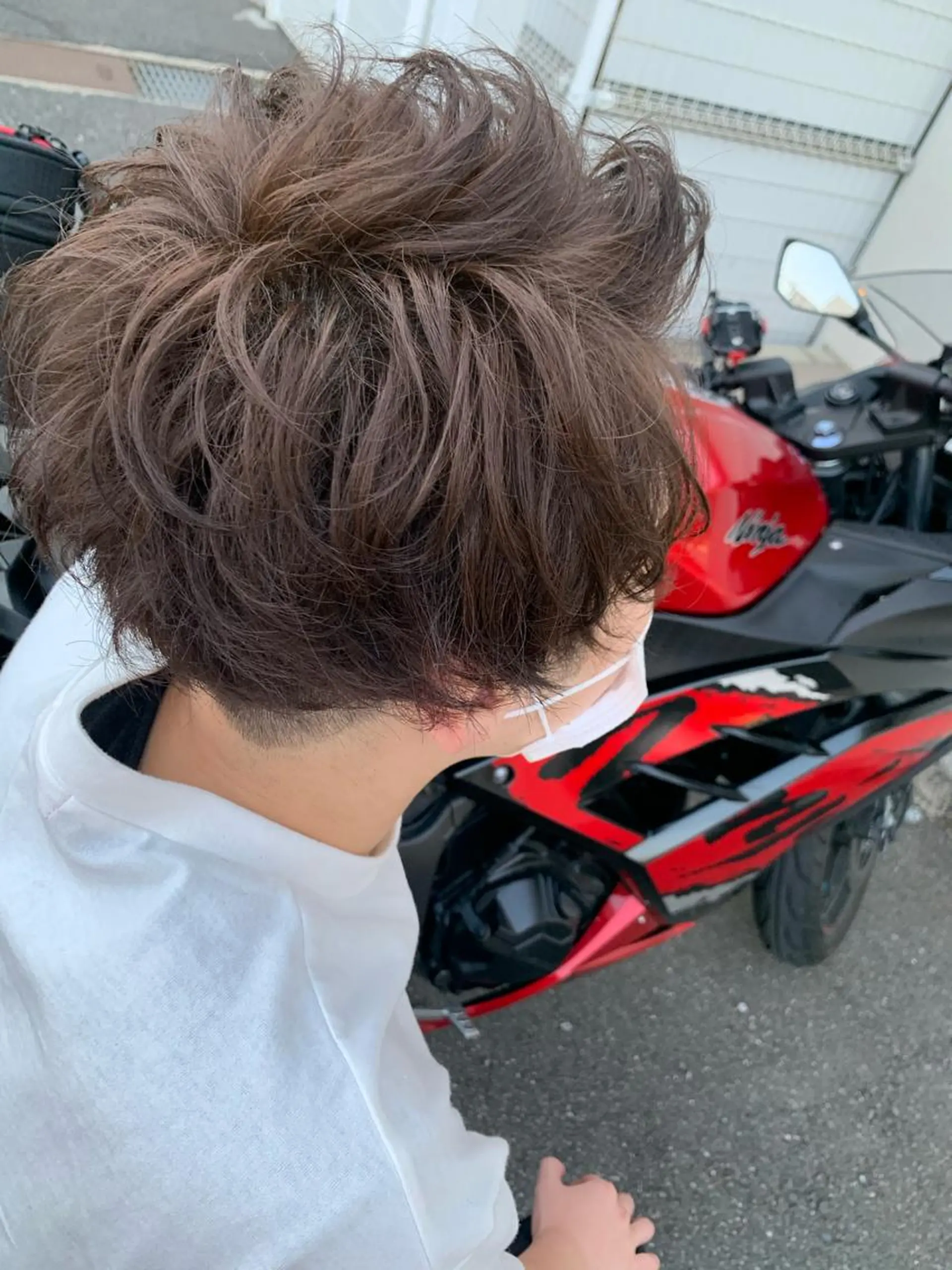 カラー メンズ 吹田 駿 髪質改善縮毛矯正のヘアスタイル