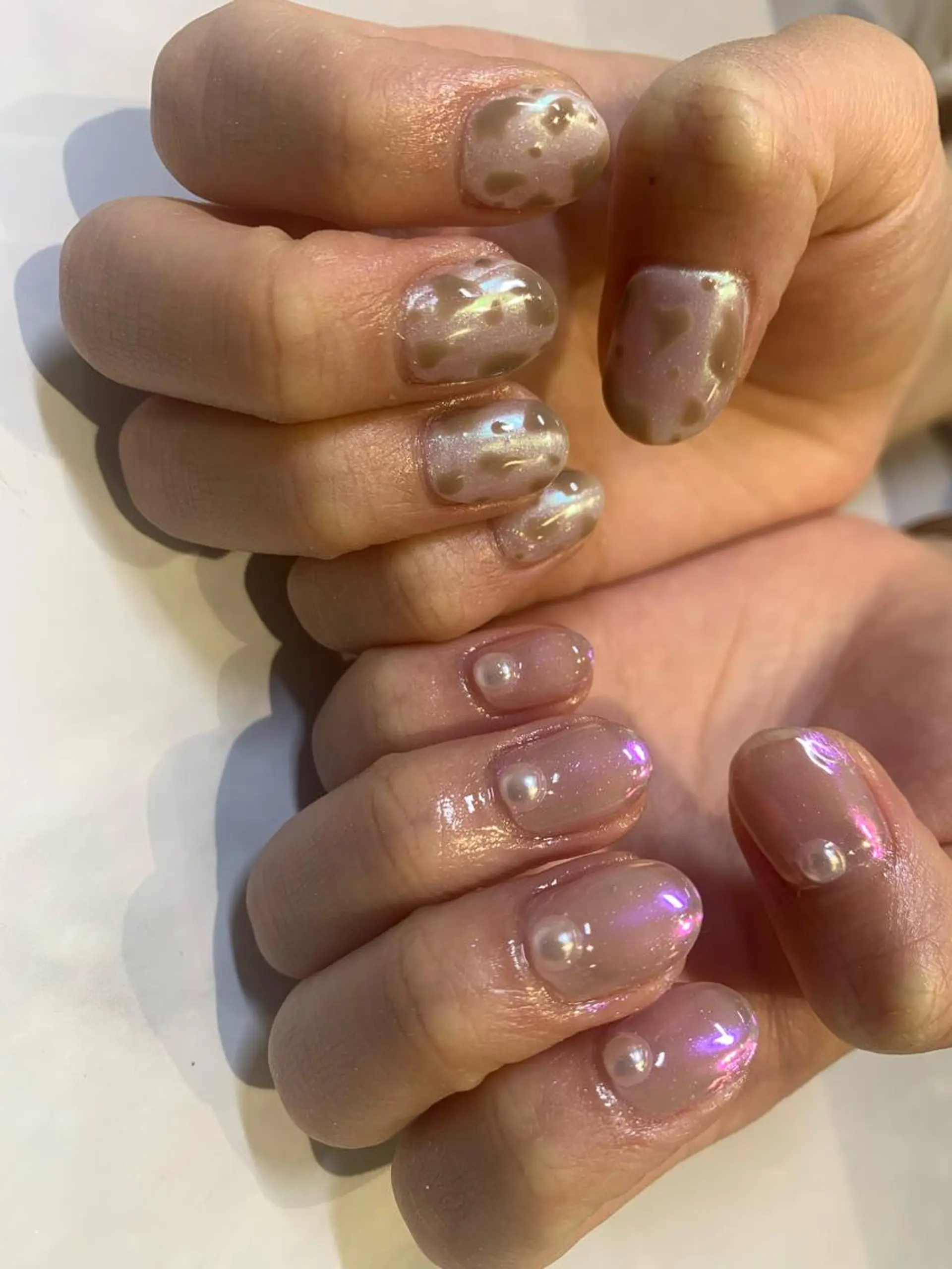 ネイル オーロラネイル nail＊ runa🌻のネイルデザイン