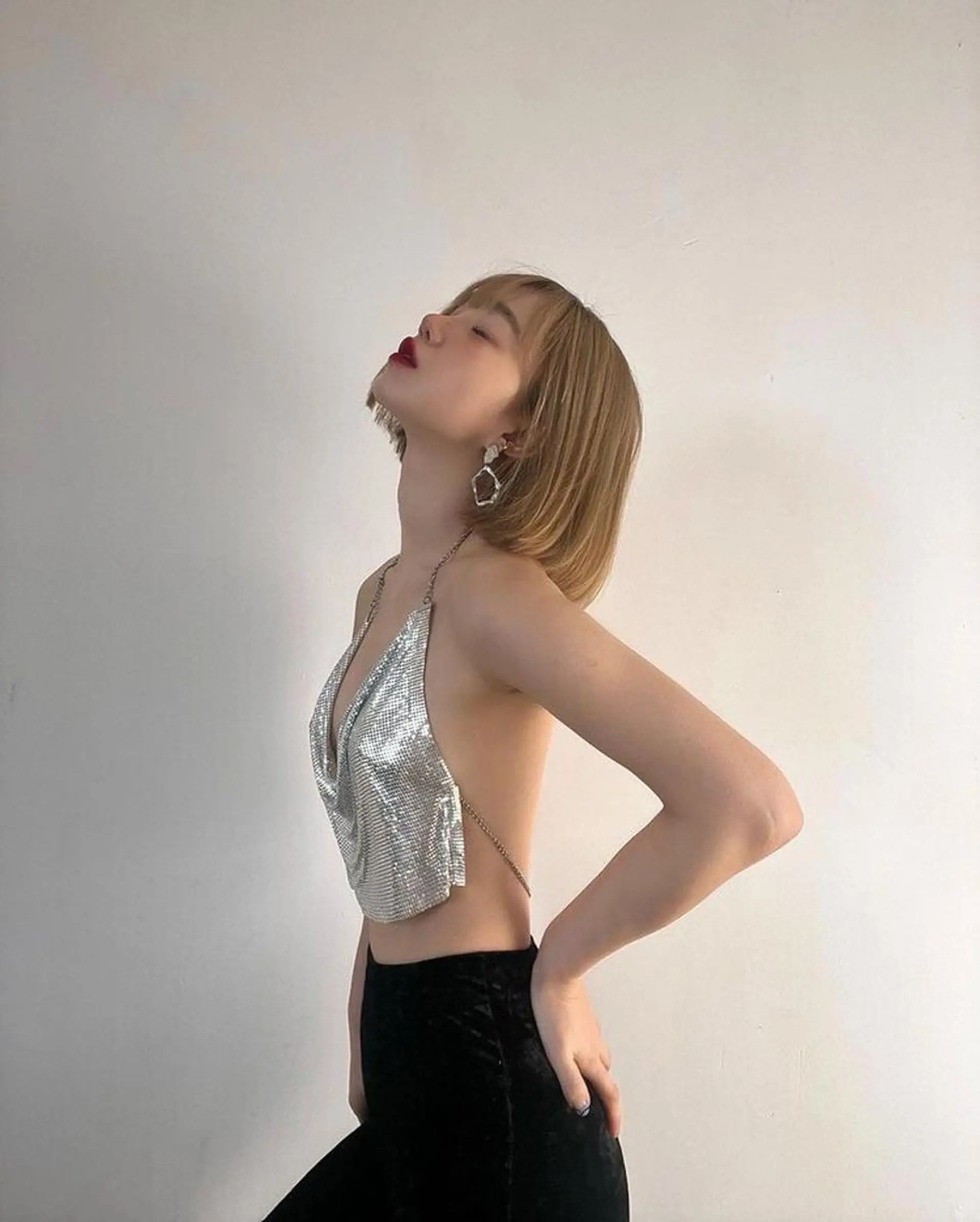 ショート カラー パーマ ハッシュカット/ 韓国ヘア☽⋰mahoのヘアスタイル