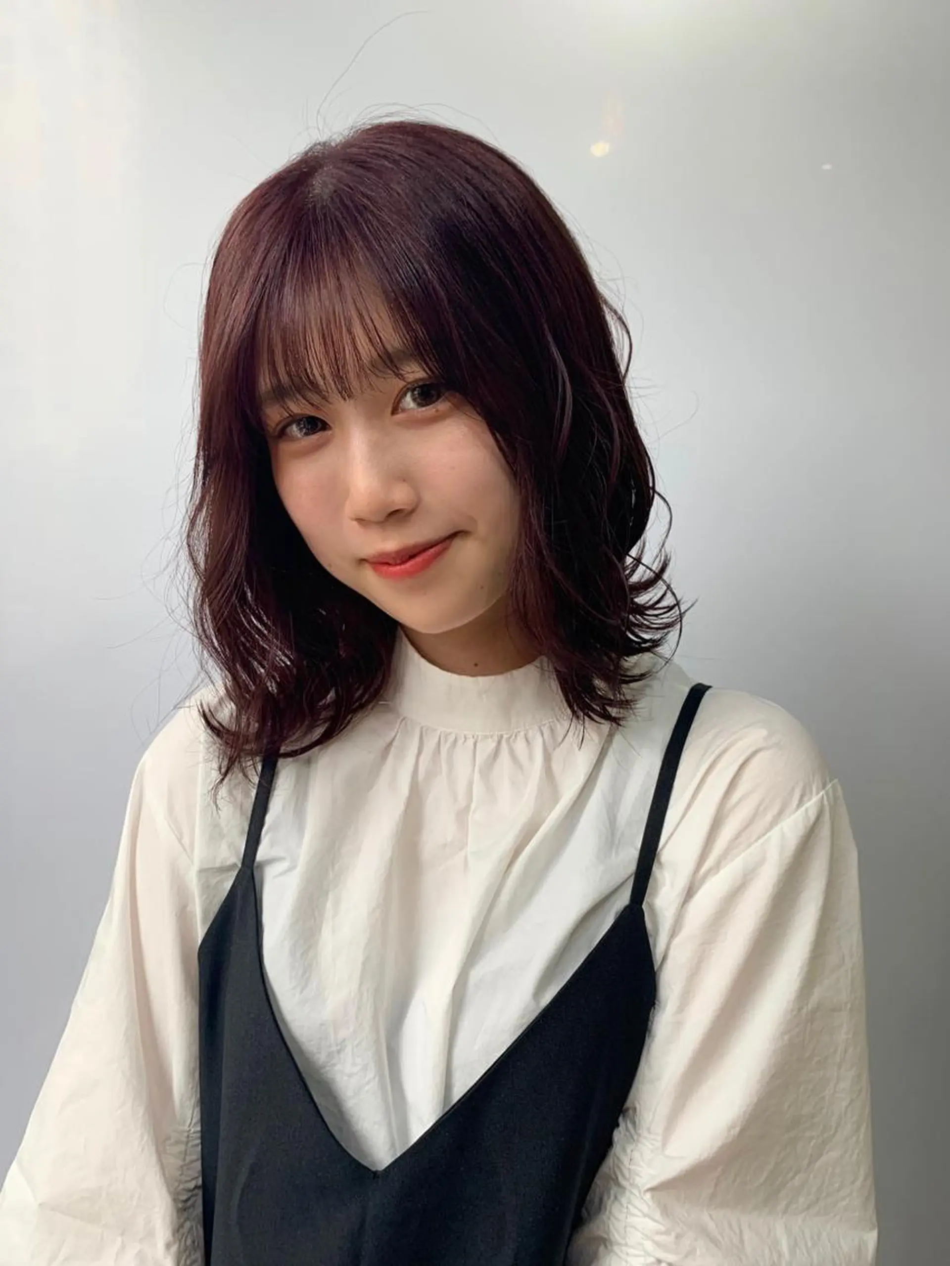 ミディアム カラー ブリーチ ラベンダーカラー ブリーチなしカラー ピンクカラー ピンクラベンダー ヘアカラー トリートメント 🎀taro ブリーチなしカラーのヘアスタイル