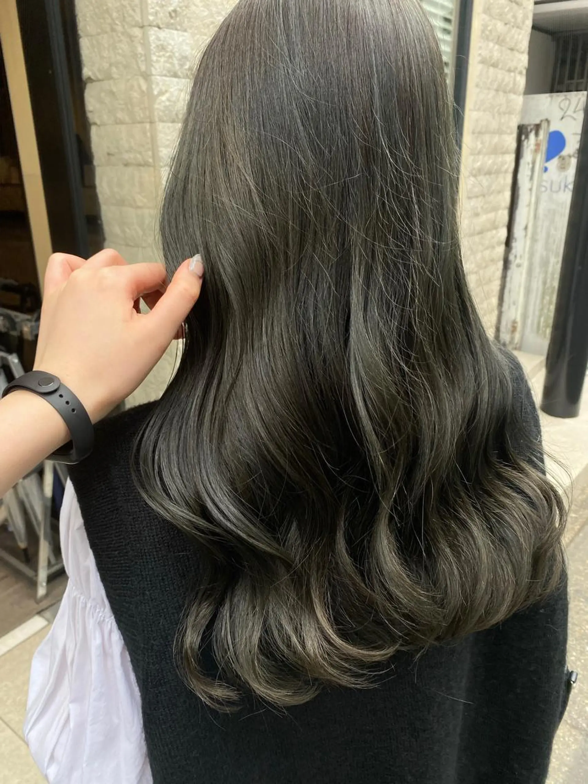 ロング カラー ヘアアレンジ ブリーチ ダブルカラー ブリーチなしカラー 韓国ヘア┊︎レイヤー ┊︎haruka🌙のヘアスタイル