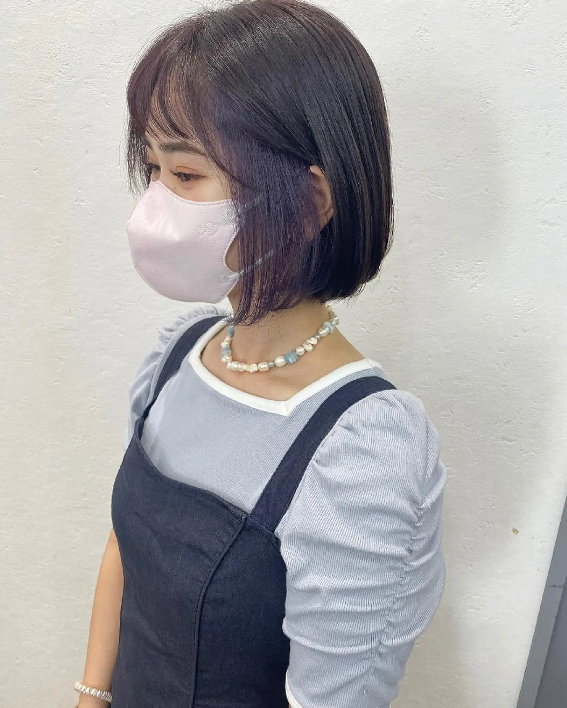 ショート カラー オリーブ/アッシュ やわらか透明感カラーのヘアスタイル