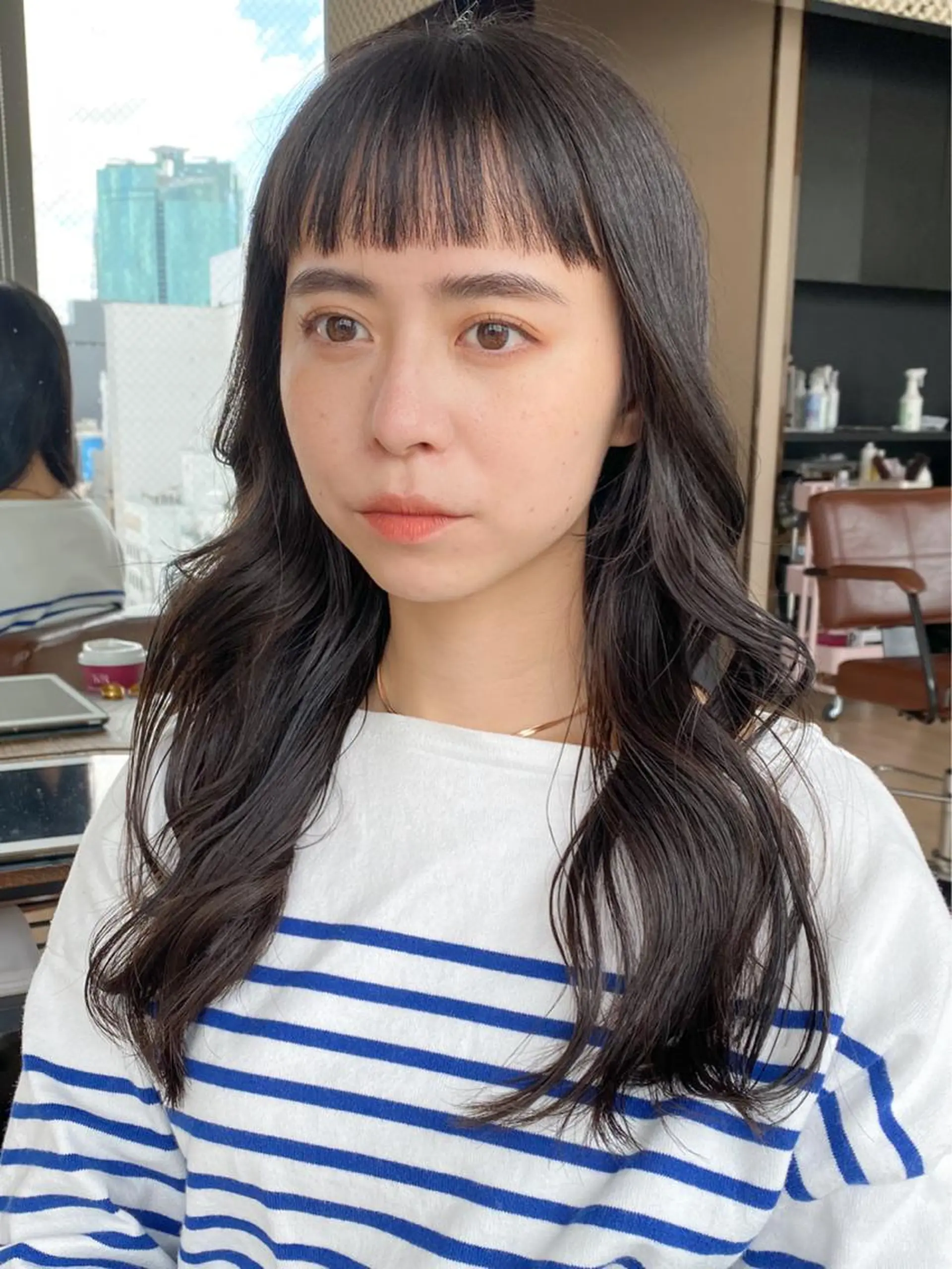 セミロング くびれヘア 顔周りカット 小顔カット トリートメント 【1日2名様限定】 AFLOAT白川雄副のヘアスタイル