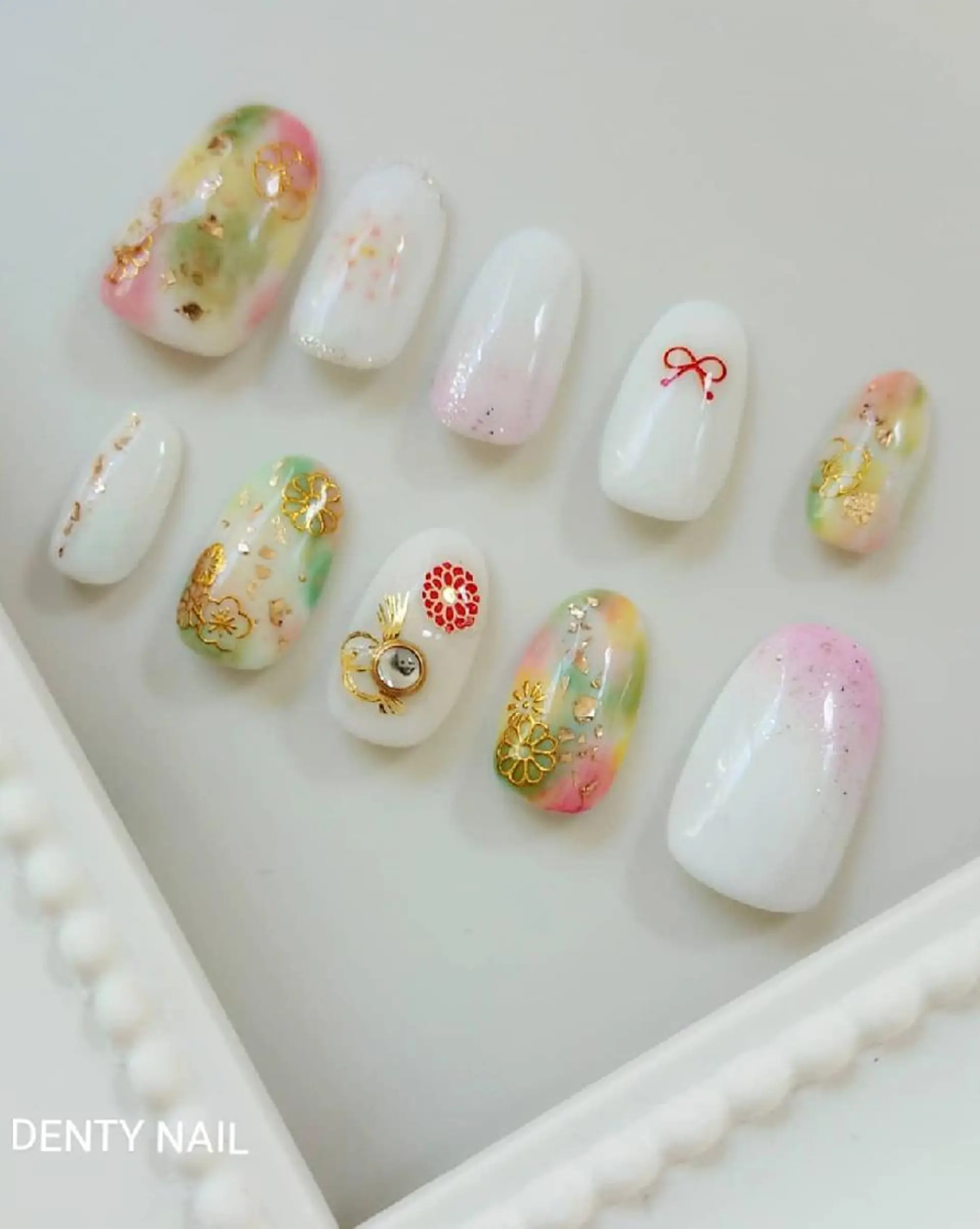 ネイル 成人式 ネイルチップ ハンドネイル DENTY NAIL -ArtRoom-のネイルデザイン
