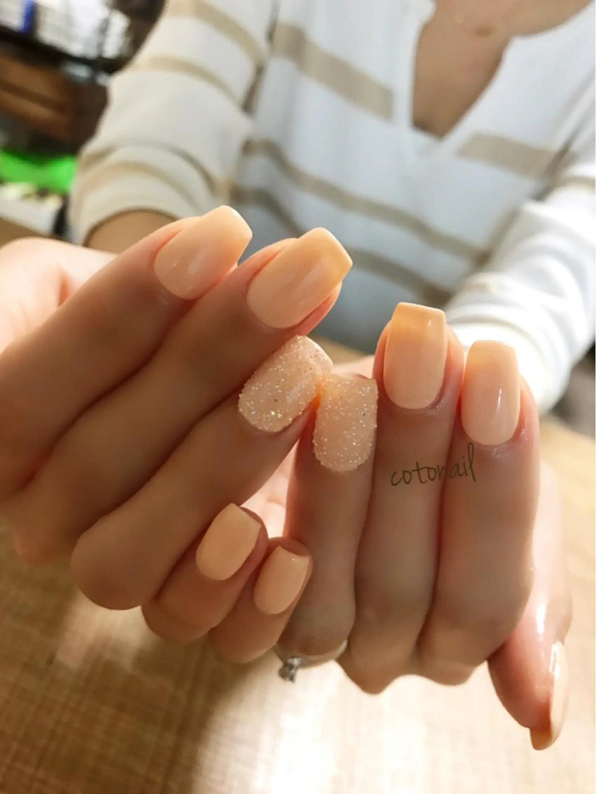 ロング ネイル シンプルネイル ツメトマツゲ .のネイルデザイン