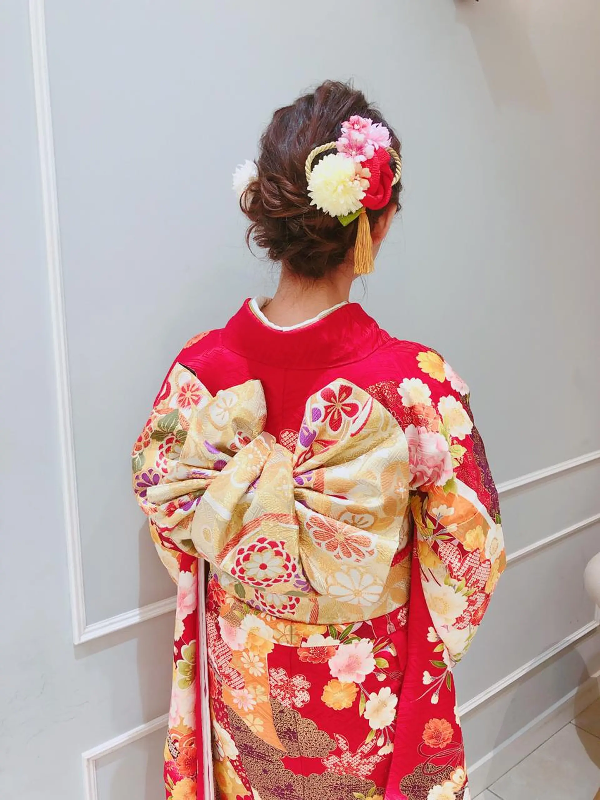 ヘアアレンジ 着付け 似合わせ艶髪カラー ❤️ハダユミのヘアスタイル