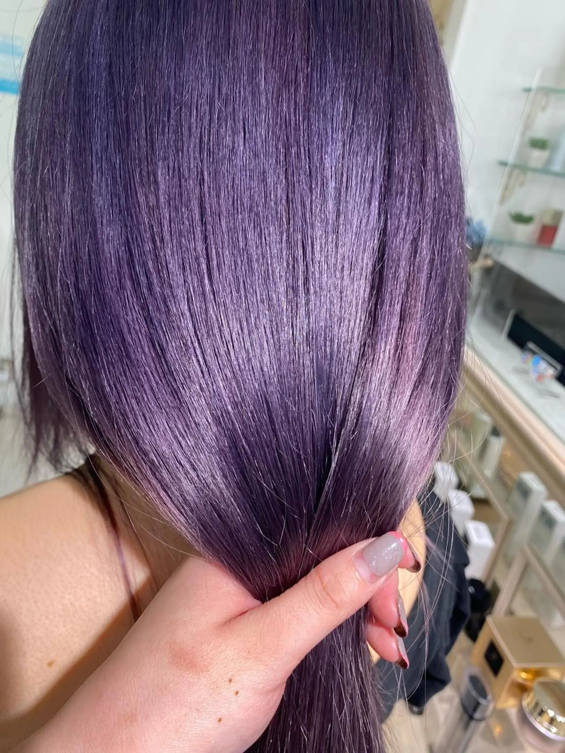 ロング カラー ヘアアレンジ 透明感カラー 古山 結季🌙🖤のヘアスタイル