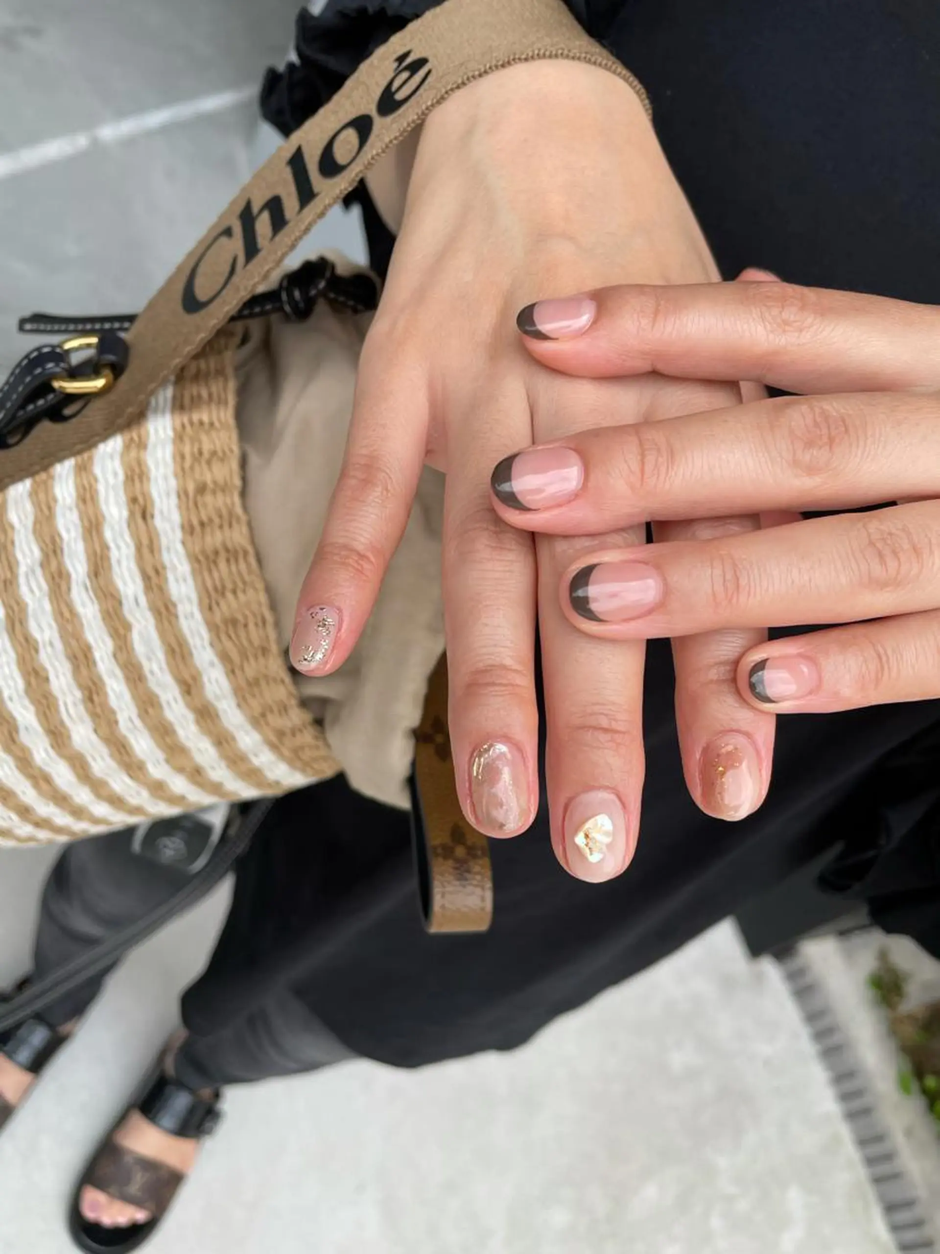 ロング カラー ヘアアレンジ キッズ ネイル マツエク・マツパ 福田 加奈のネイルデザイン