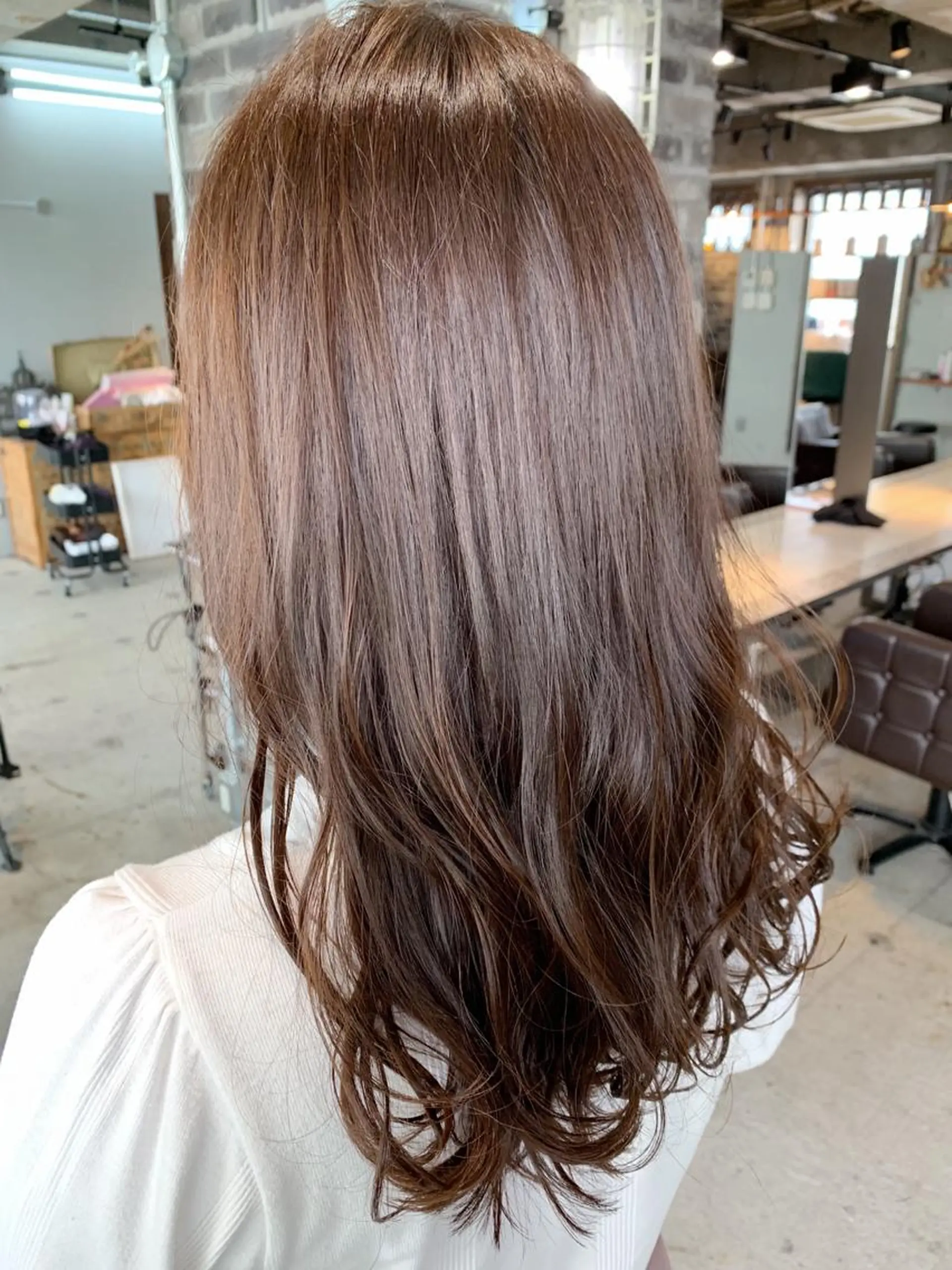 ロング カラー パーマ 代表 中島貴志のヘアスタイル