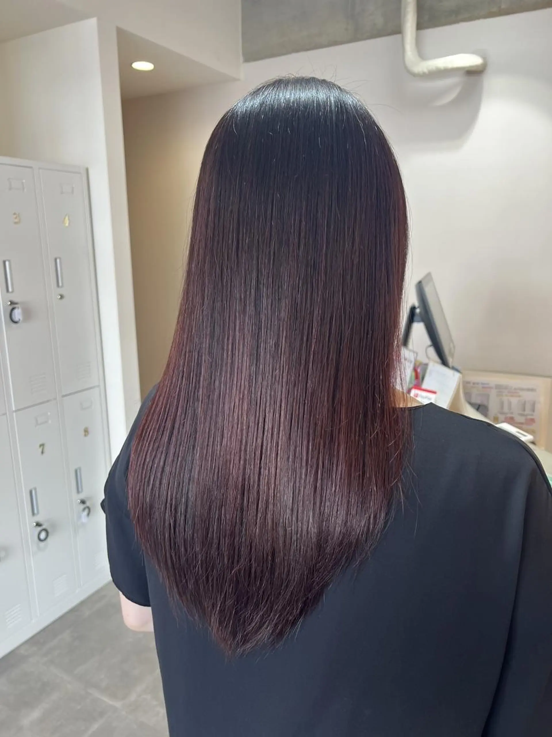 ロング カット ヘアカラー トリートメント 岐阜茜部/髪質改善 高念枝里子のヘアスタイル