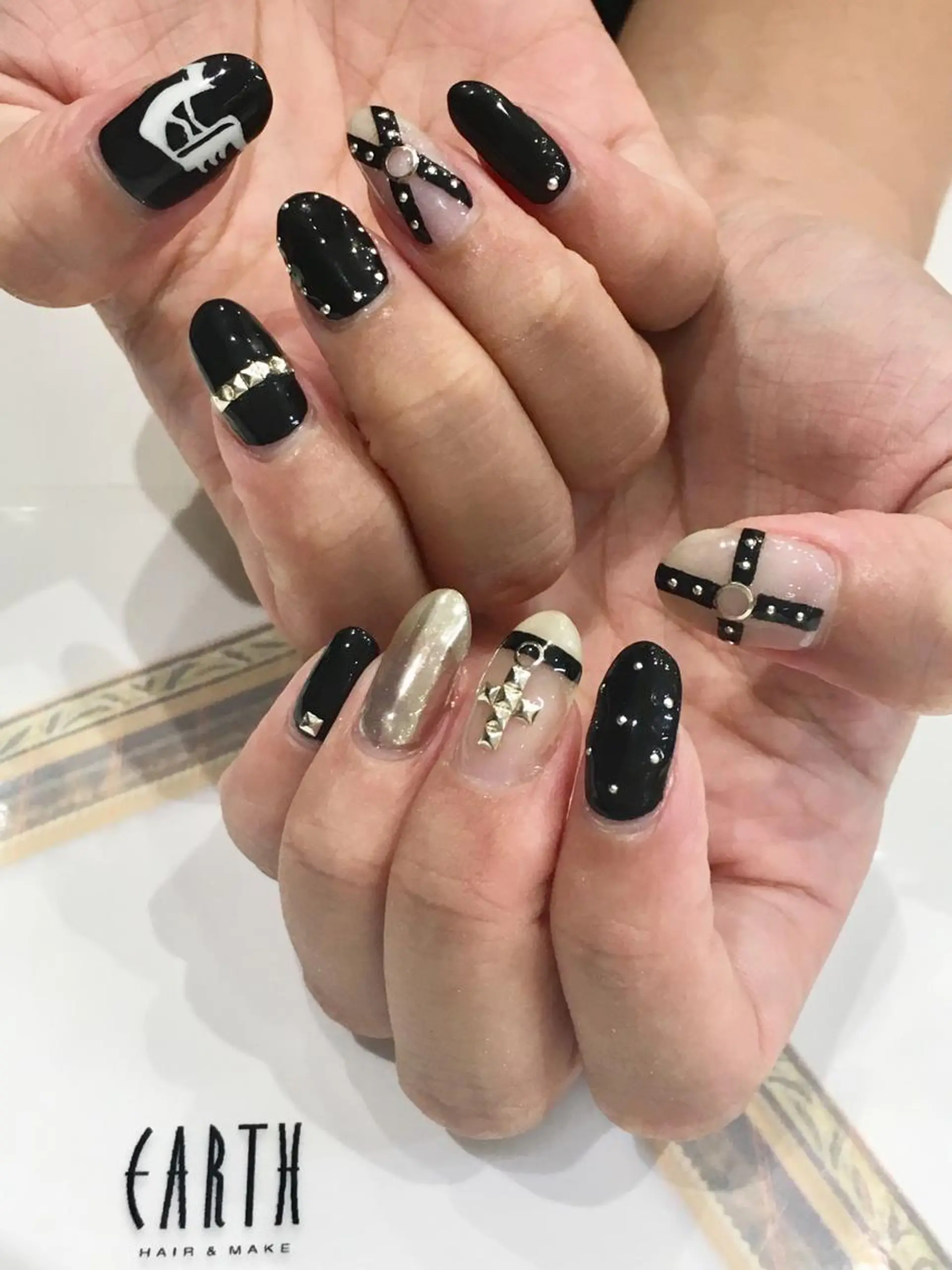 ネイル ハンドネイル 佐藤 まりえのネイルデザイン