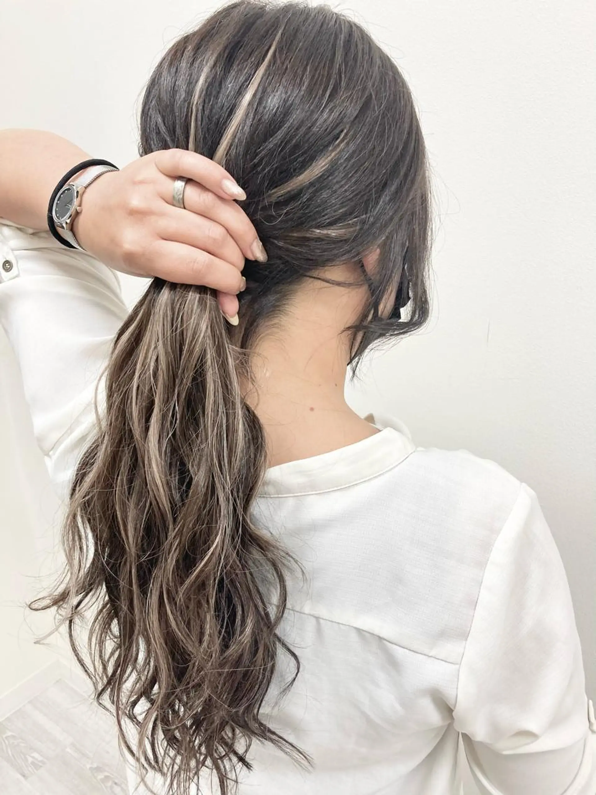 ロング シールエクステ エクステ ハイライト colorshair 田宮店/大岡亮介のヘアスタイル