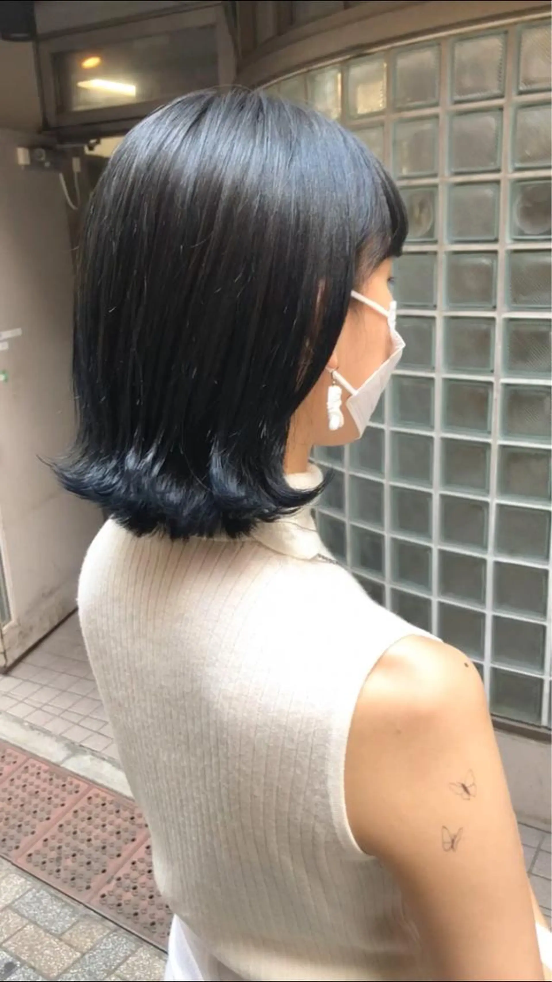 ショート カラー パーマ ヘアアレンジ ブルーカラー ハイライトカラー ハイライト カット ヘアカラー トリートメント 顔周りcut・ご相談 ＝新宿しずく🇰🇷のヘアスタイル