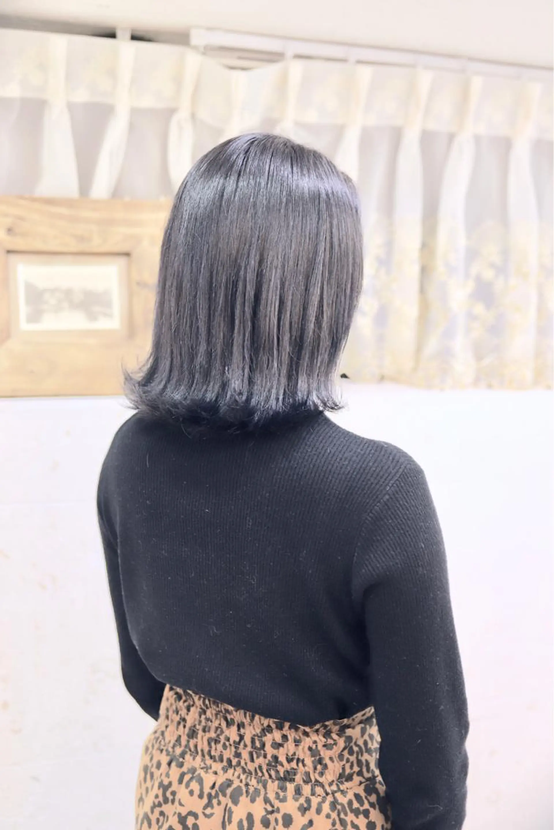 ミディアム カラー ネイビーカラー 髪質改善酸性縮毛矯正 酸性ストレート◎鈴木のヘアスタイル