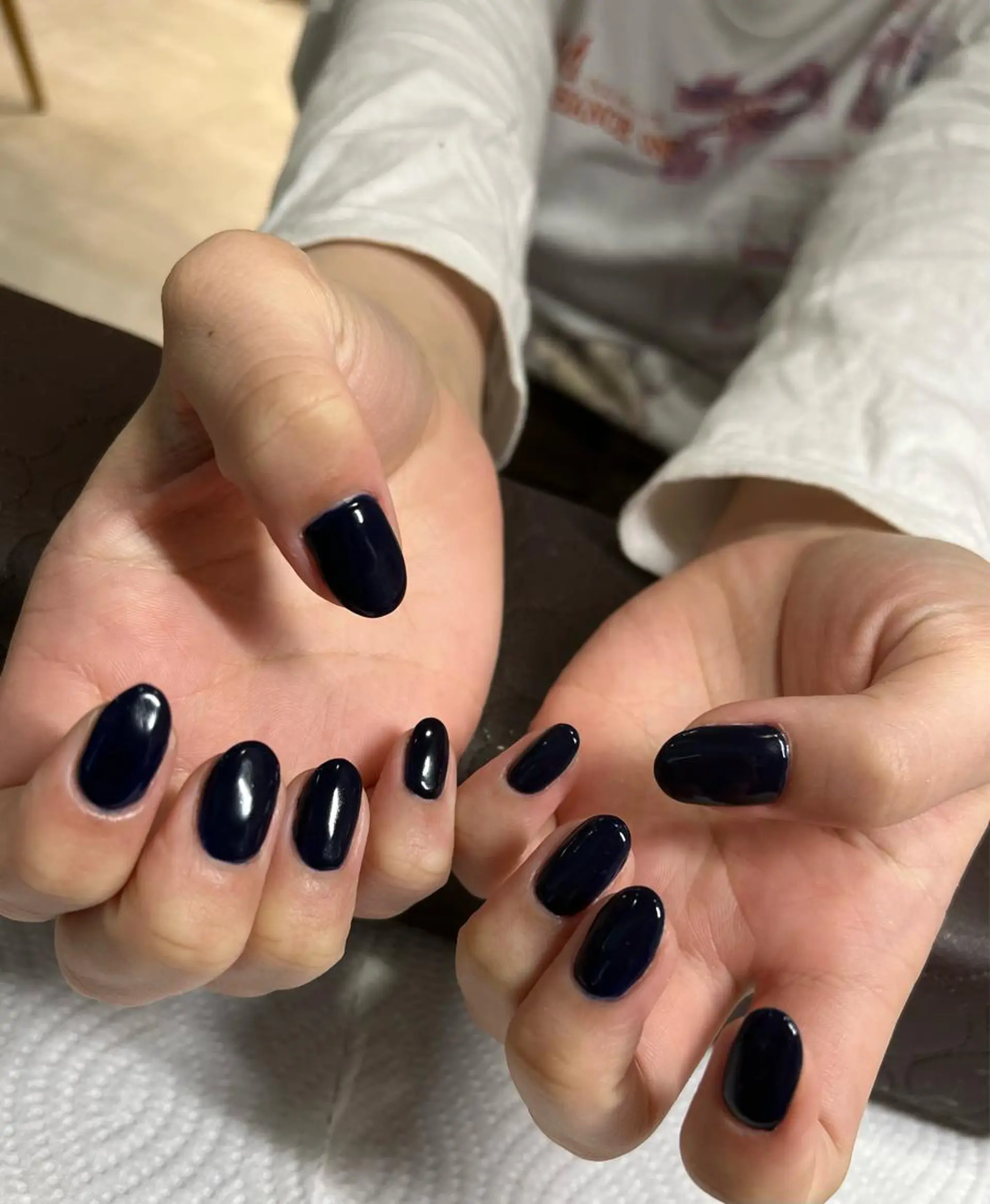 ネイル ブルー 小川 奈々花のネイルデザイン