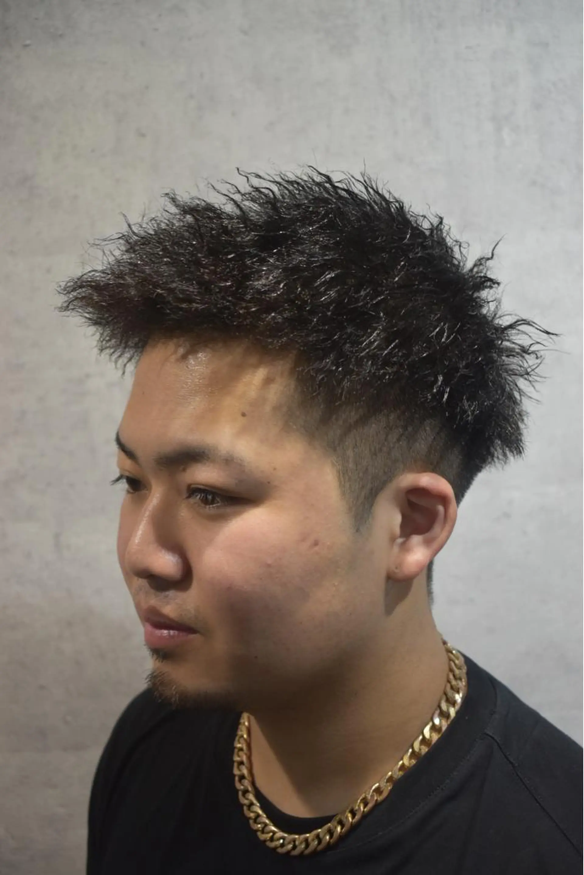 ショート パーマ メンズ カット パーマ ヘアセット Bar Ber HouseLavie所属・中西 将斗のヘアスタイル