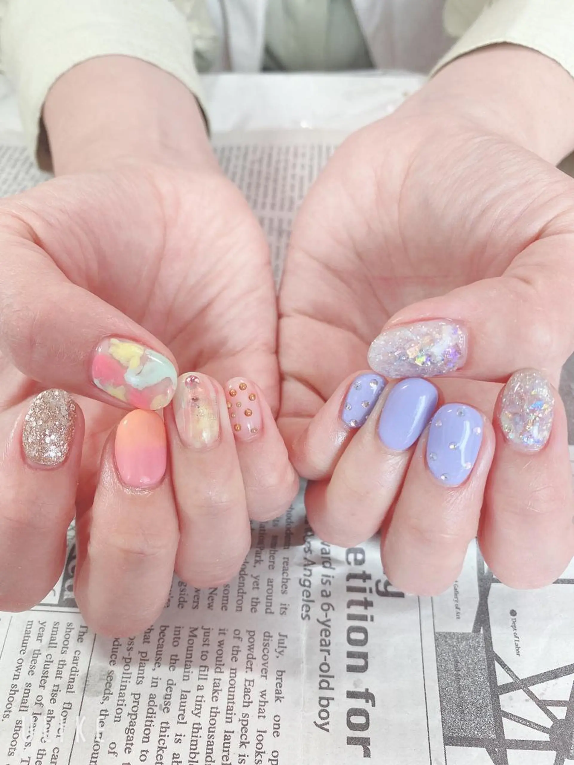 ネイル ハンドネイル ハンドケア 森山 舞のネイルデザイン