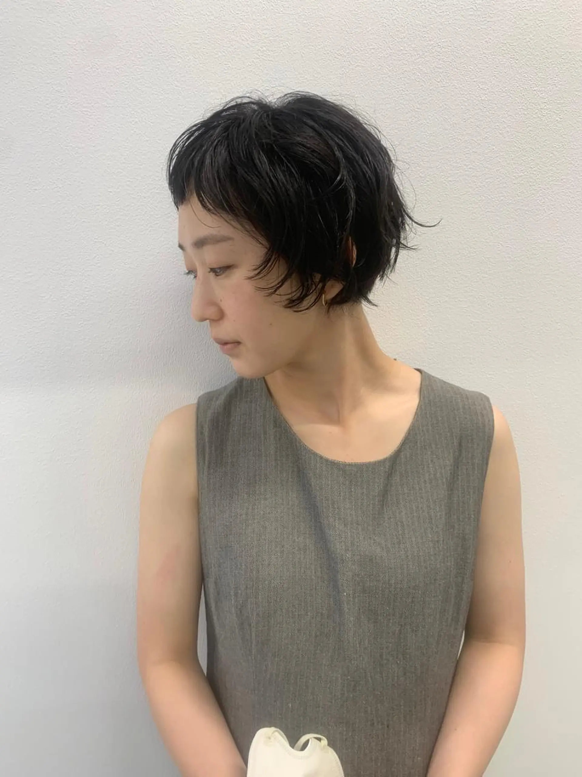 ショート カラー パーマ ショートヘア カット トリートメント Libre 西野圭一のヘアスタイル