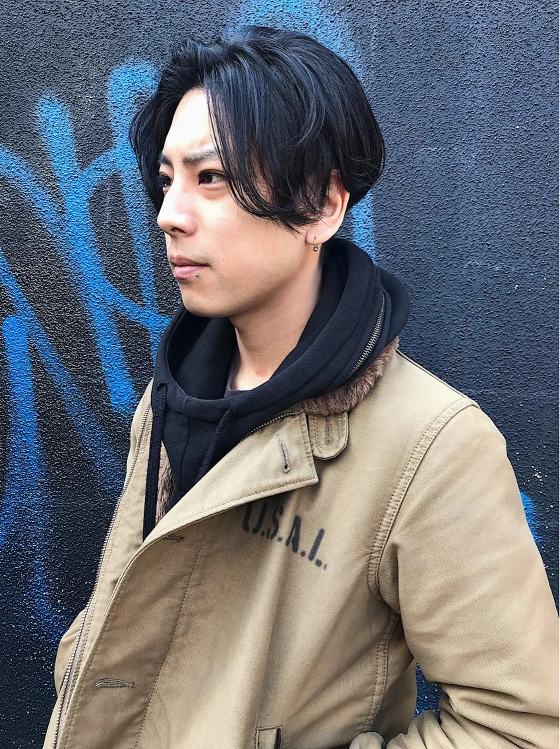 ショート メンズ カット パーマ 山下 亮輔のヘアスタイル