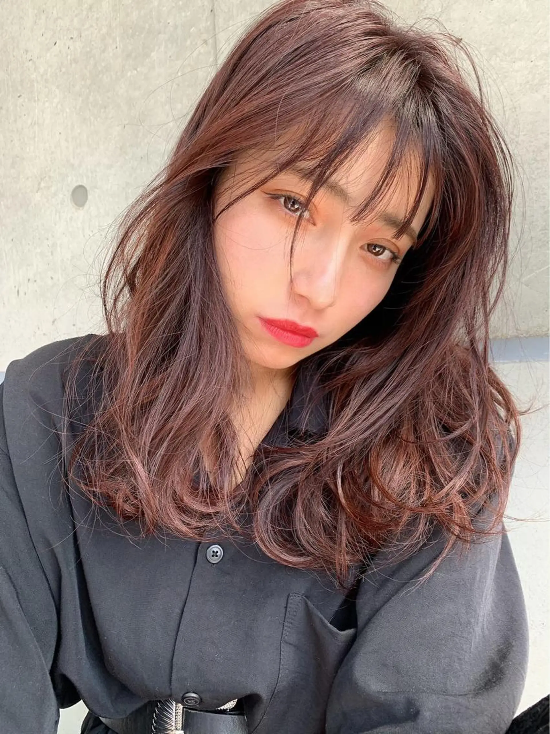 カラー 大人っぽ♡上品な暖色 ♡ブリーチなし♡のヘアスタイル