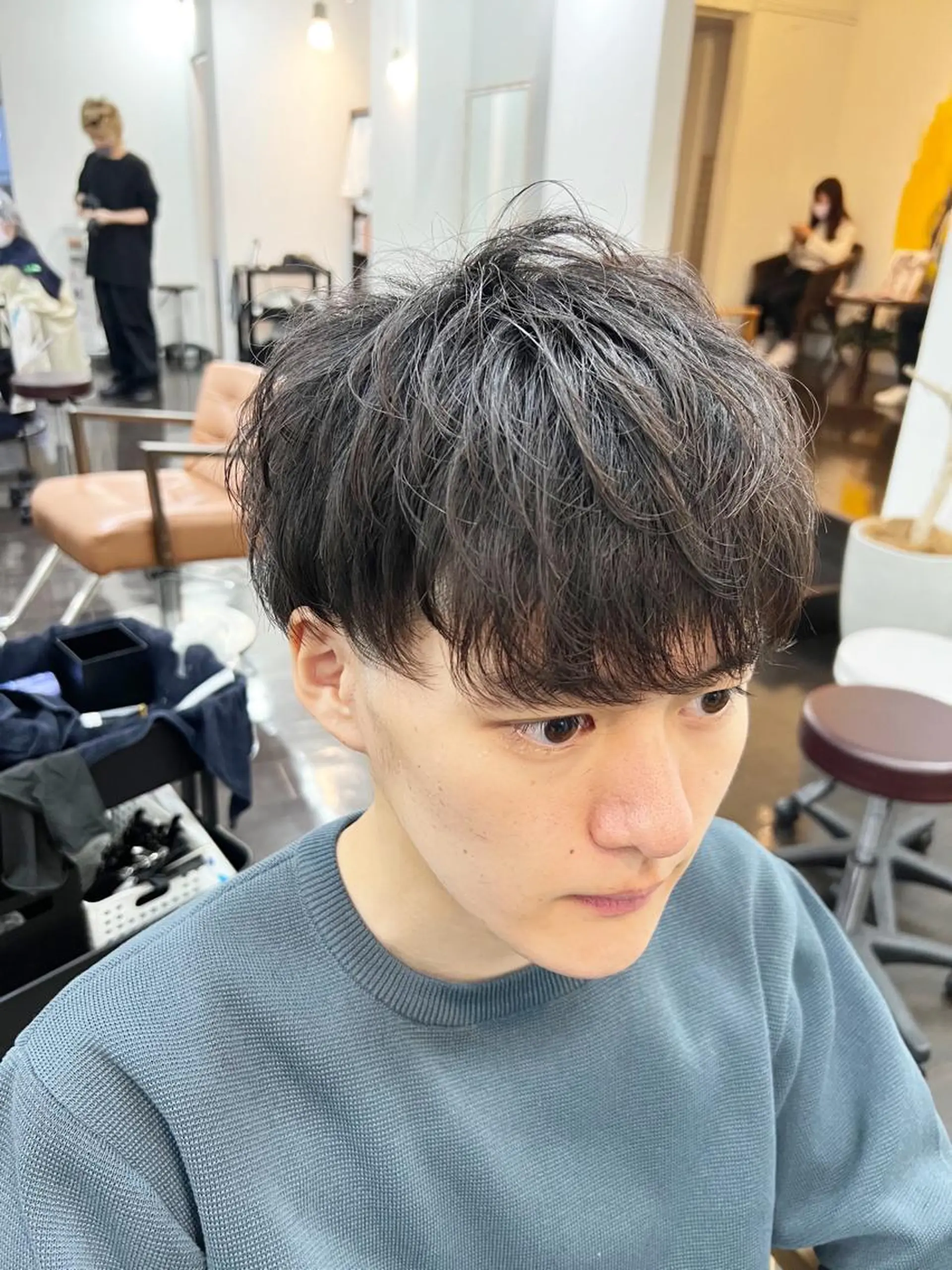 ショート パーマ メンズ キッズ 名古屋駅/トップス タイリスト/大黒拓哉のヘアスタイル