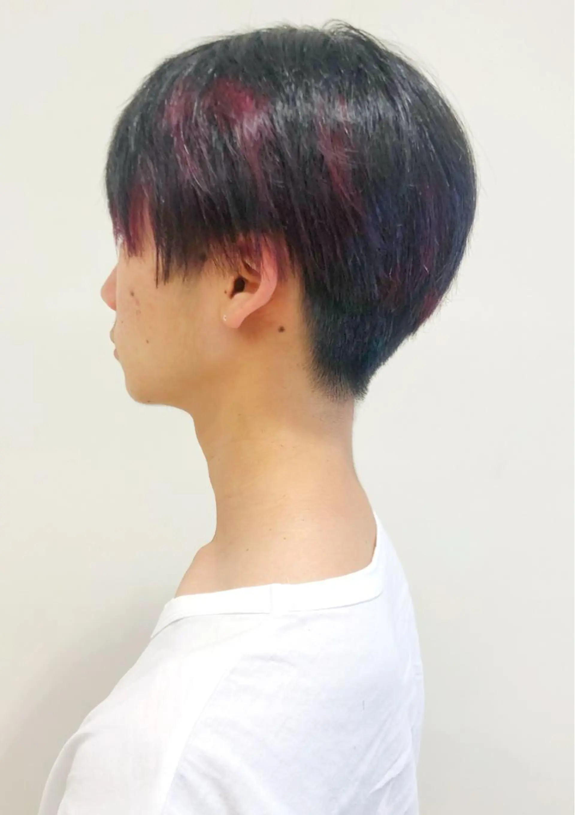 ショート カラー メンズ メンズインナーカラー インナーカラー バイオレットカラー Shingo #パーマのヘアスタイル