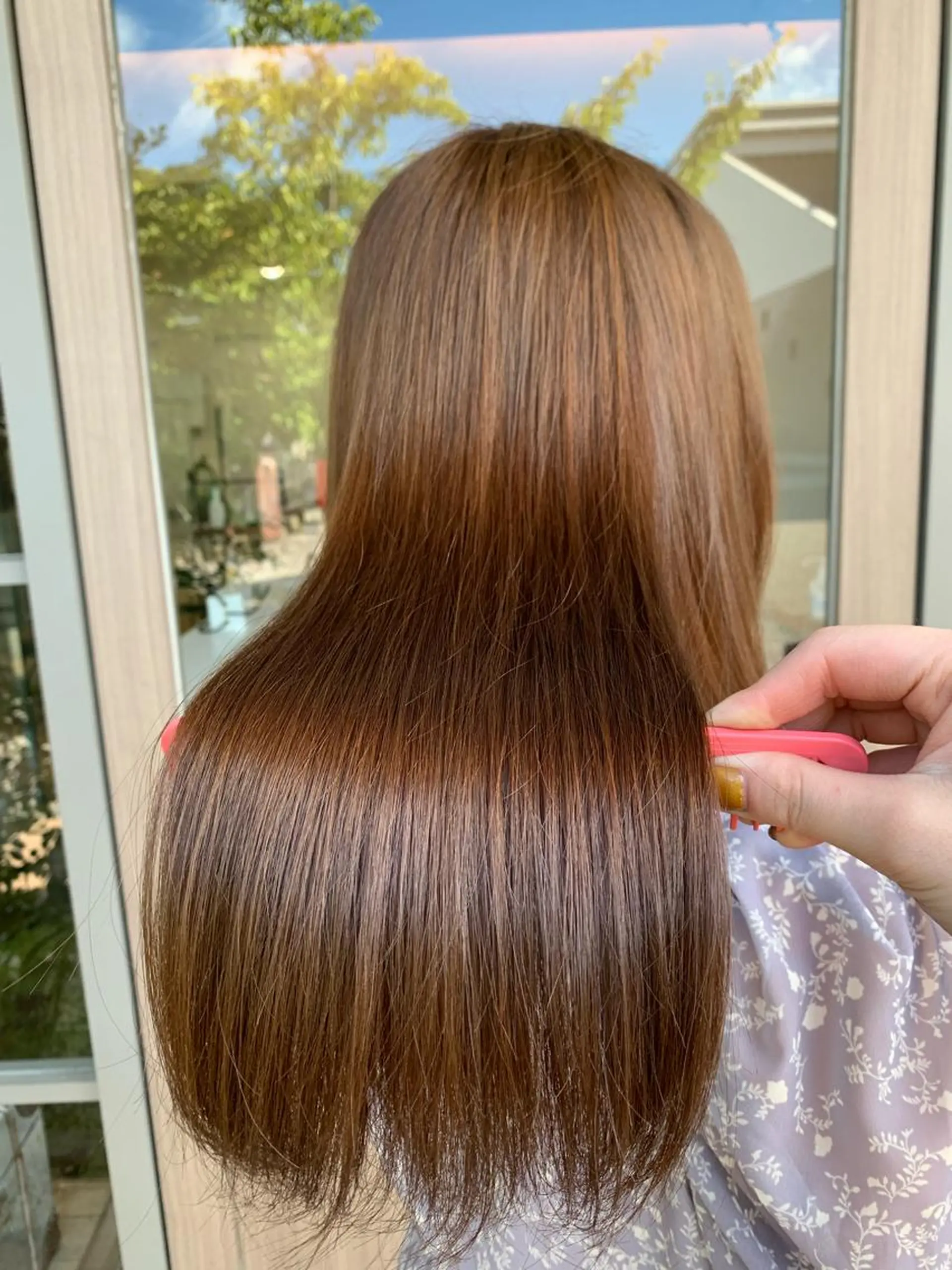 ロング カラー ヘアカラー トリートメント 💛艶カラー髪質改善 💛MIYUのヘアスタイル