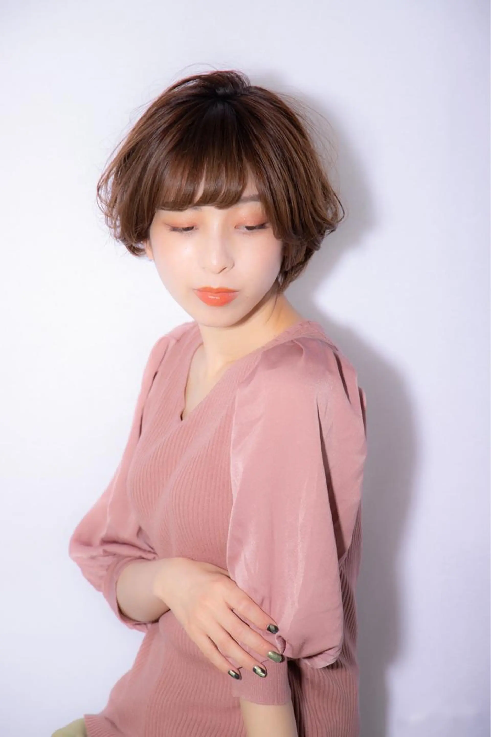 ショート カラー パーマ ヘアアレンジ 前髪/ハイライト得意 安西駿一　【銀座】のヘアスタイル