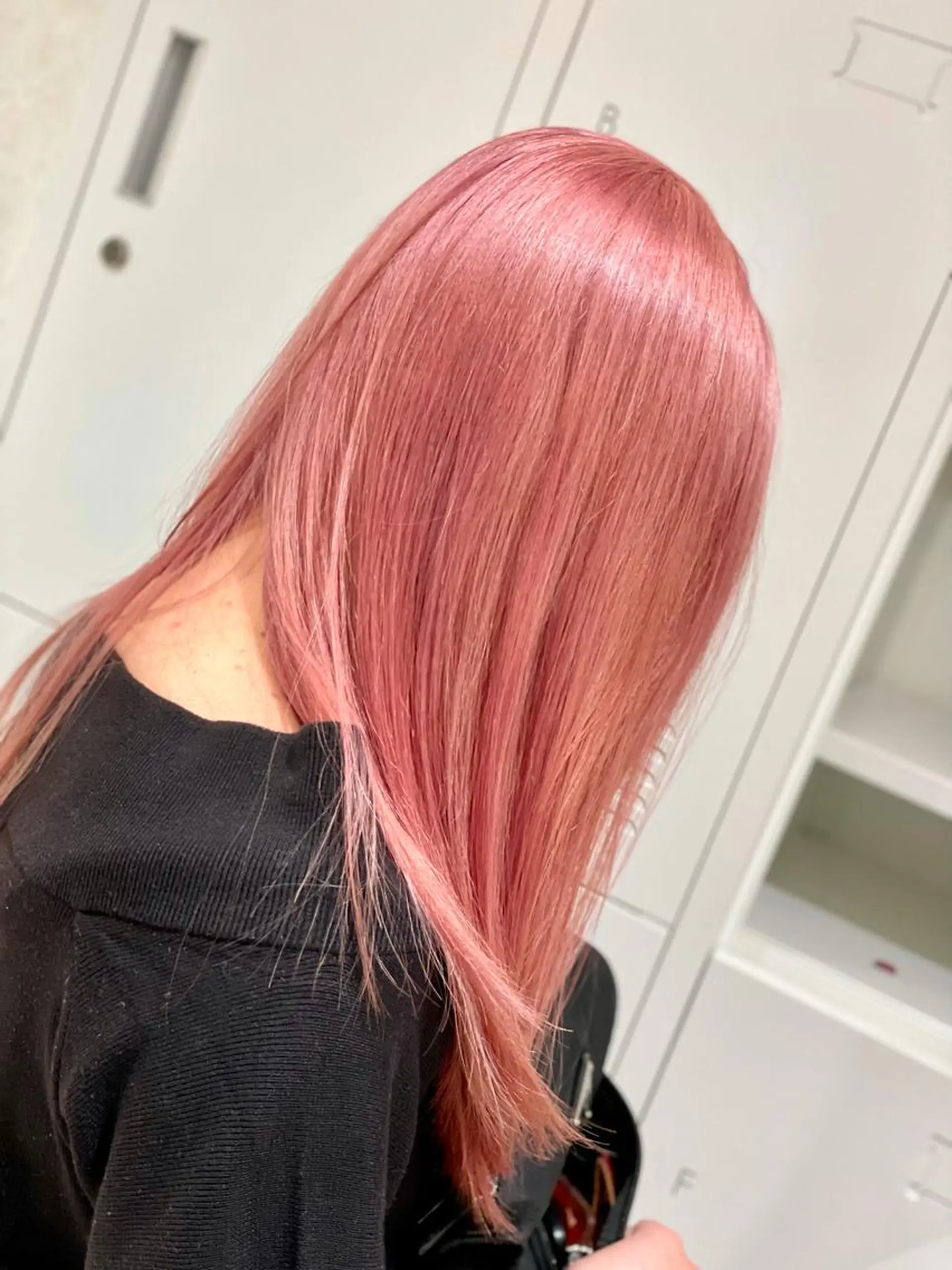 セミロング カラー ヘアアレンジ ヘアカラー トリートメント 髪質改善×ハイトーン 中田啄也のヘアスタイル