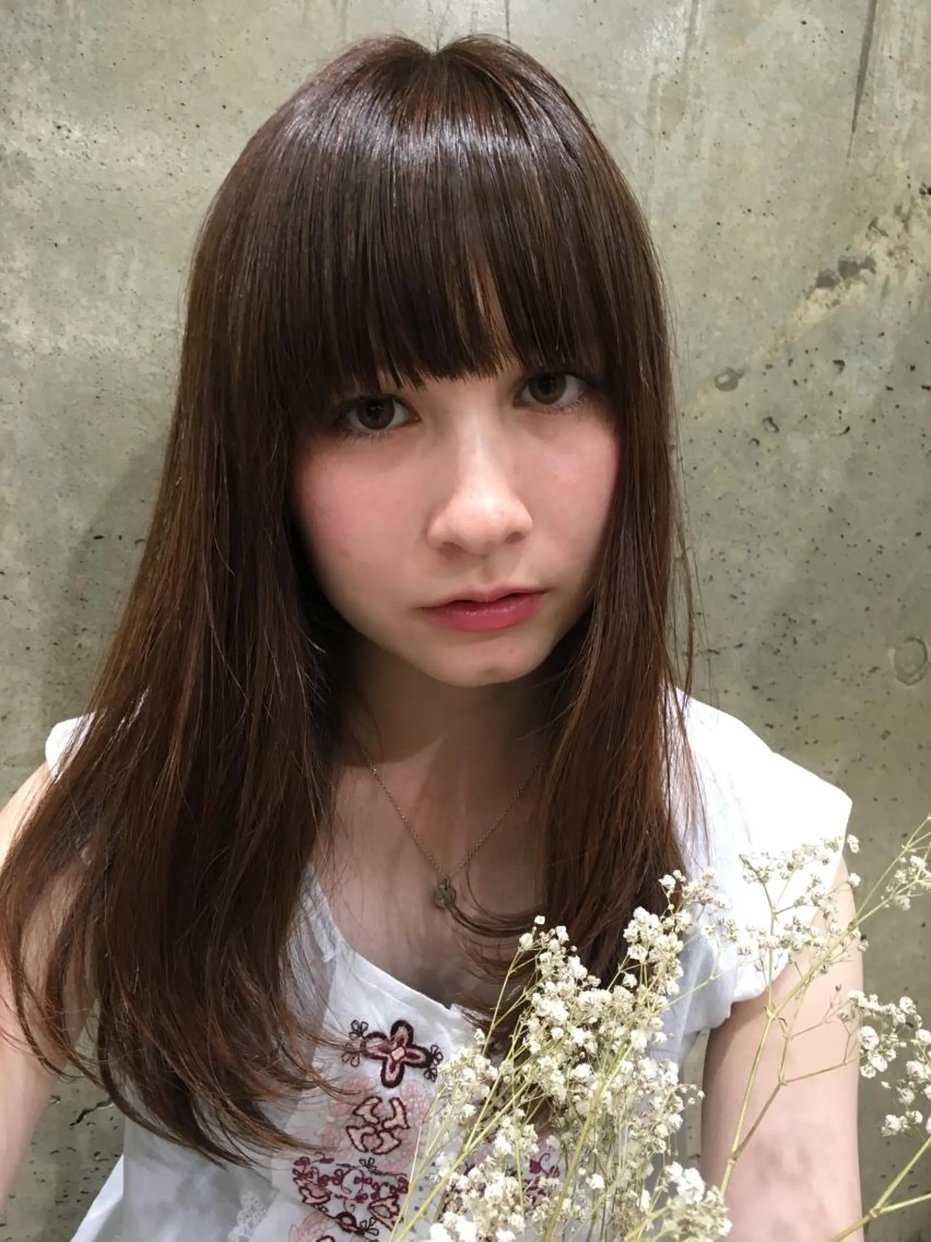 セミロング カラー stylist 杉浦駿生のヘアスタイル