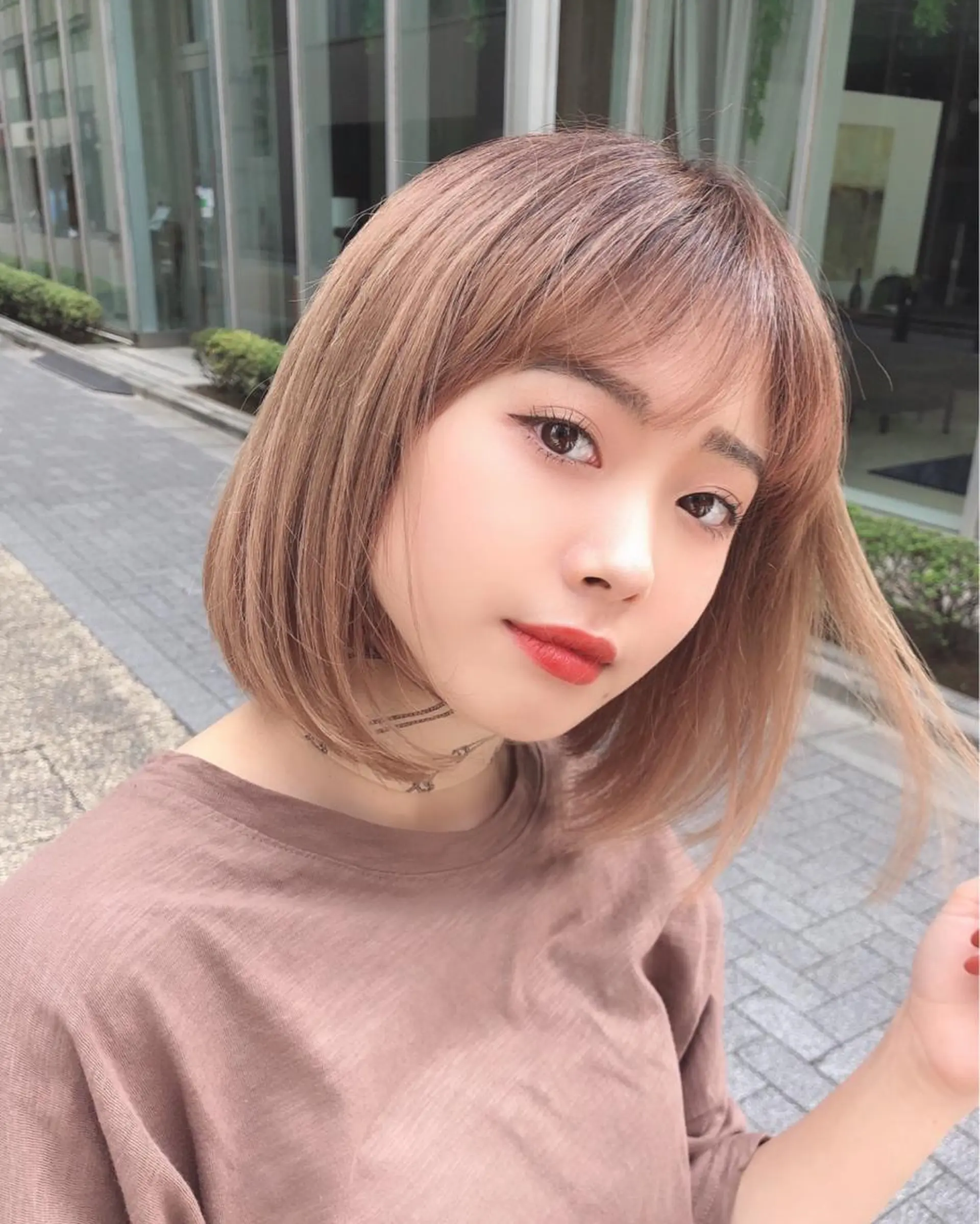 ミディアム sand yokohama所属・期間限定無料カット まつきのヘアスタイル