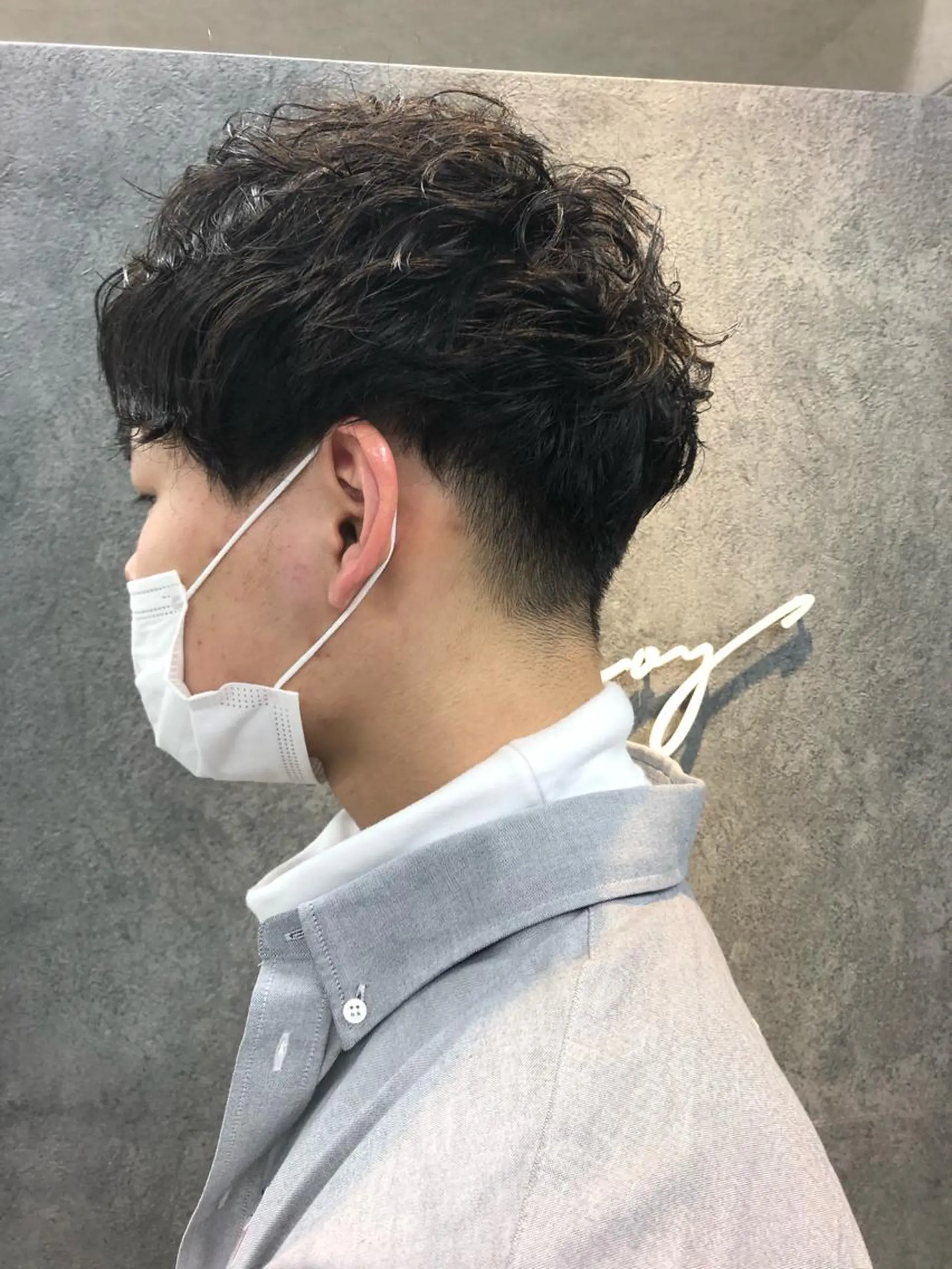 メンズ メンズパーマ カット Noyヨシモト ヒロトのヘアスタイル