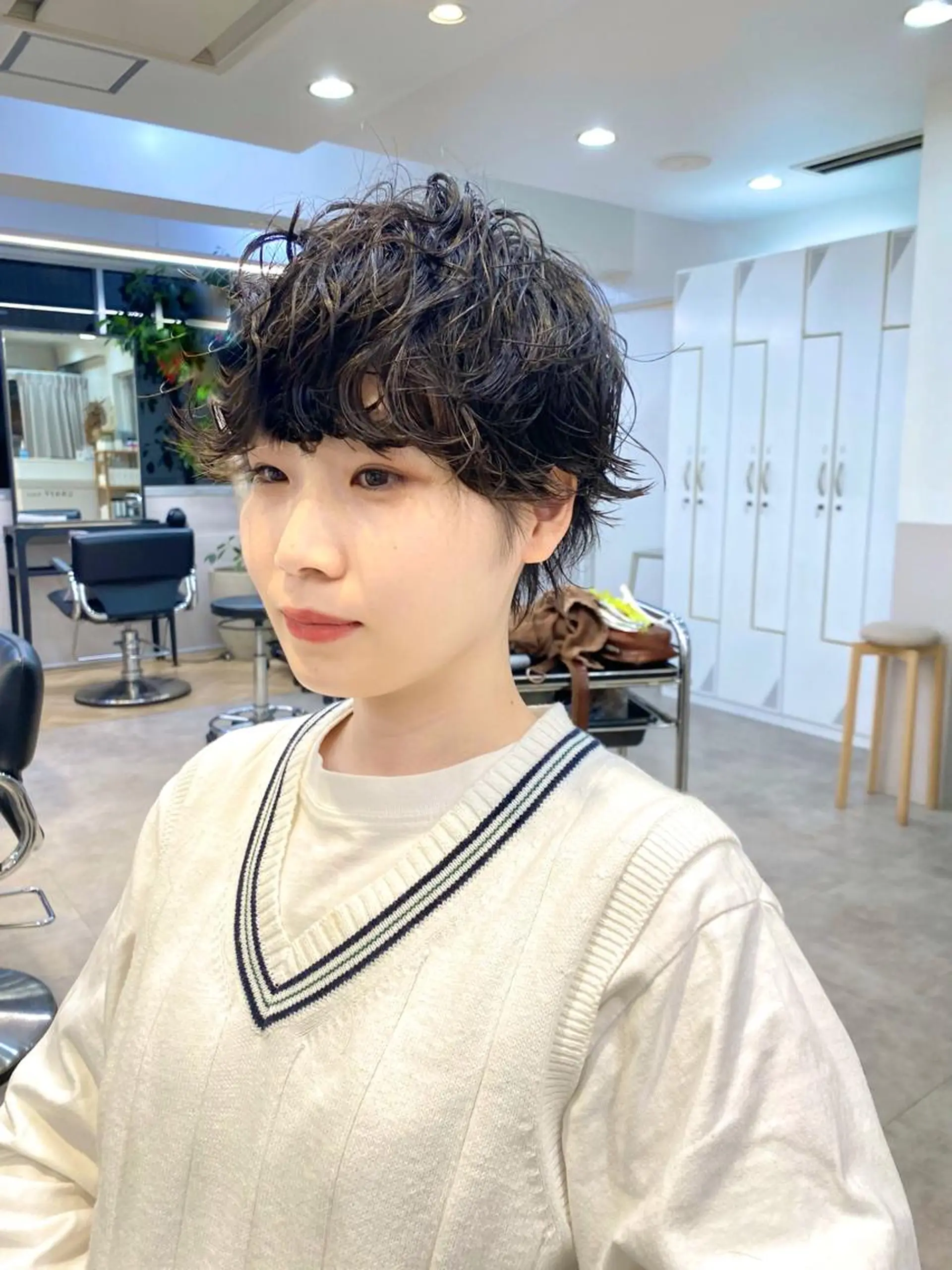 ショート パーマ 会田 渡夢のヘアスタイル