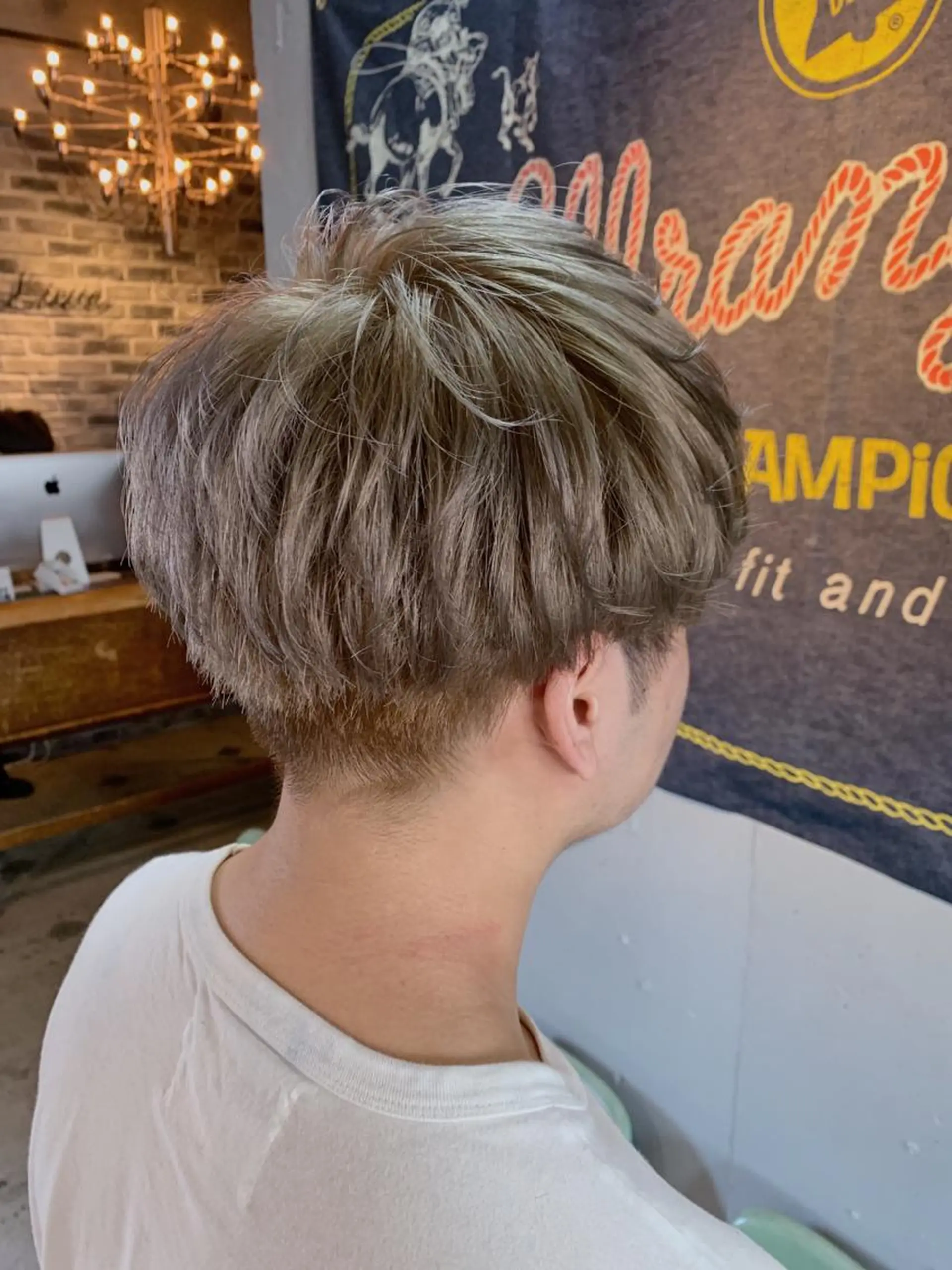 ショート カラー メンズ ヘアカラー トリートメント 代表 中島貴志のヘアスタイル