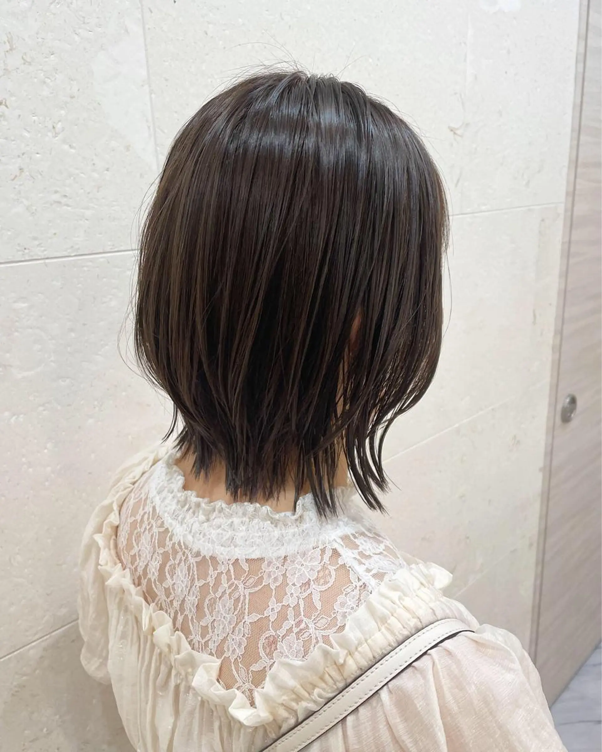 ミディアム カラー カット ヘアカラー トリートメント 斉藤 貴也のヘアスタイル