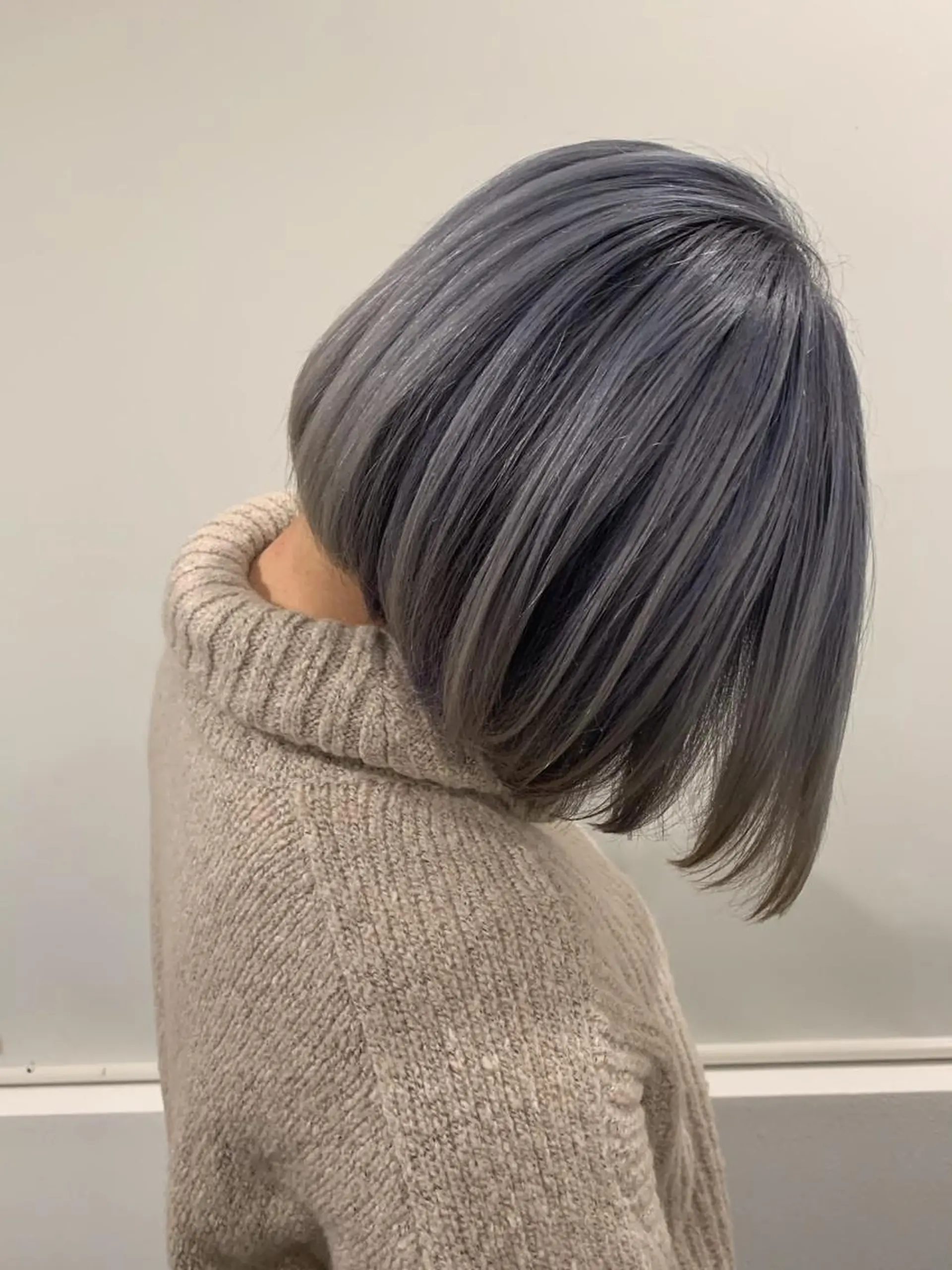 ミディアム カラー アッシュ バレイヤージュ ブリーチ ダブルカラー グラデーションカラー ヘアカラー Selenehair 三条本店のヘアスタイル