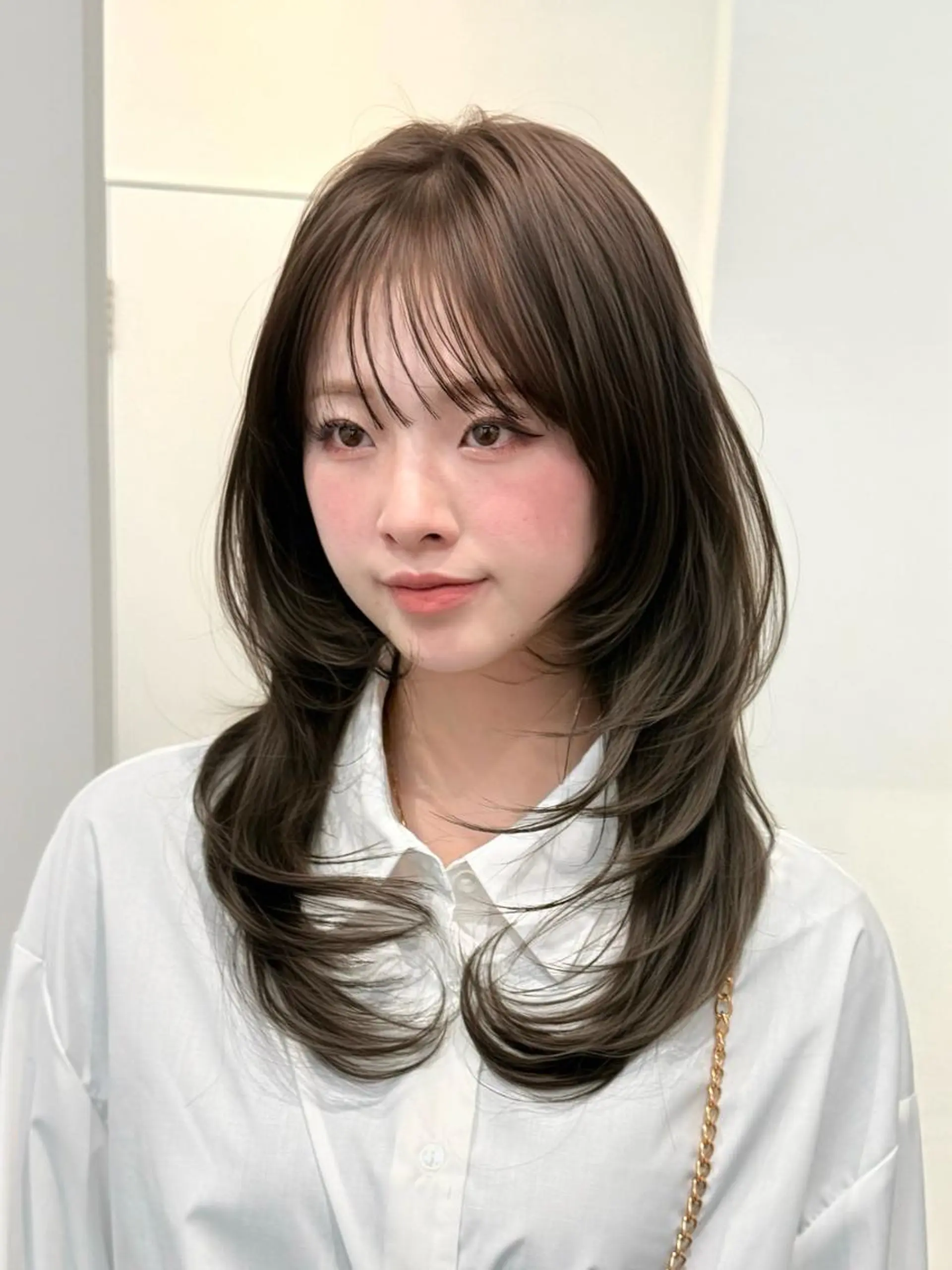 ロング レイヤーカット 似合わせカット カット ヘアカラー 艶カラー/レイヤー/ 京都fuka🎀🪽のヘアスタイル