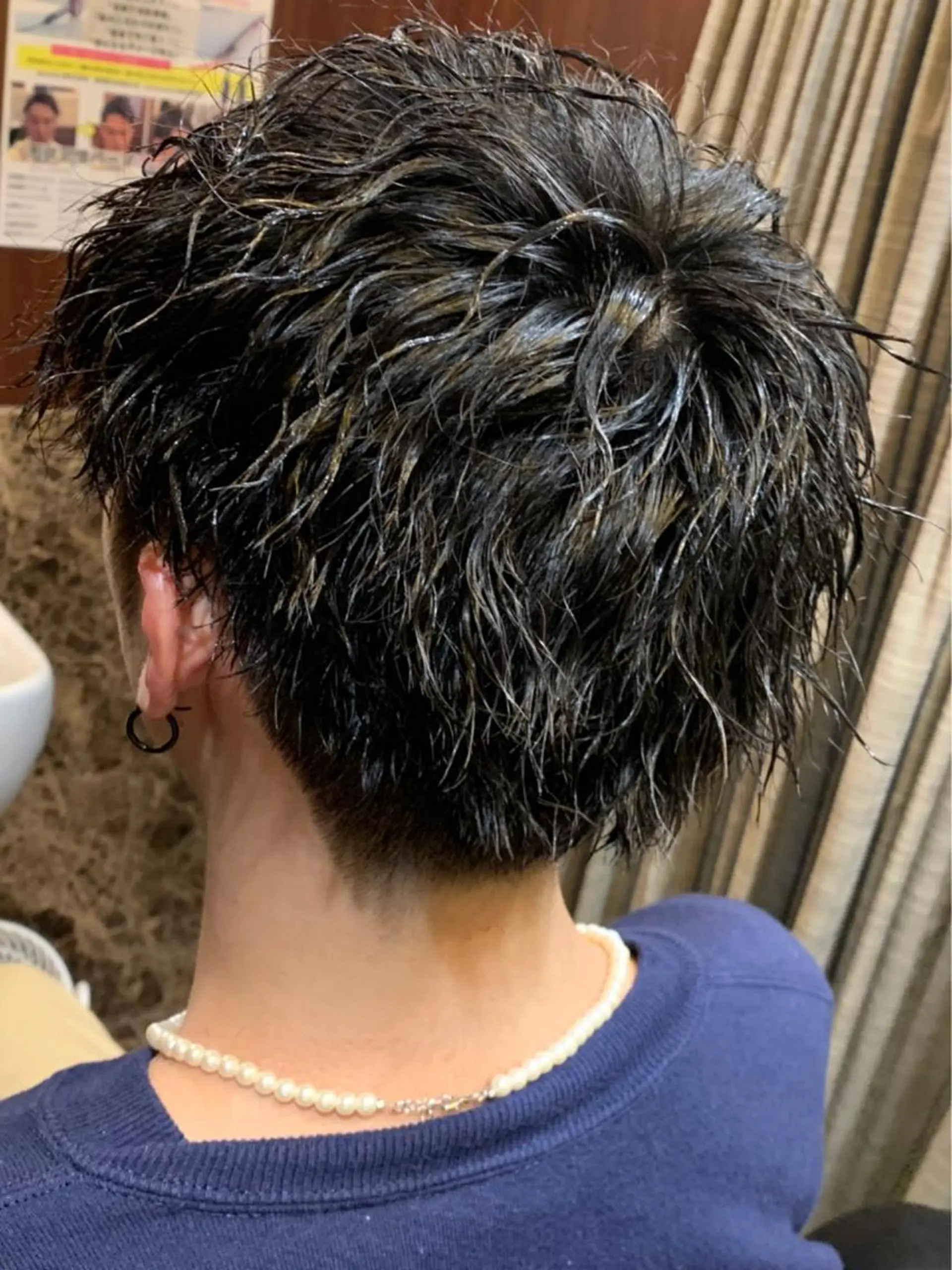 ショート パーマ メンズ 羽木 隆徒のヘアスタイル