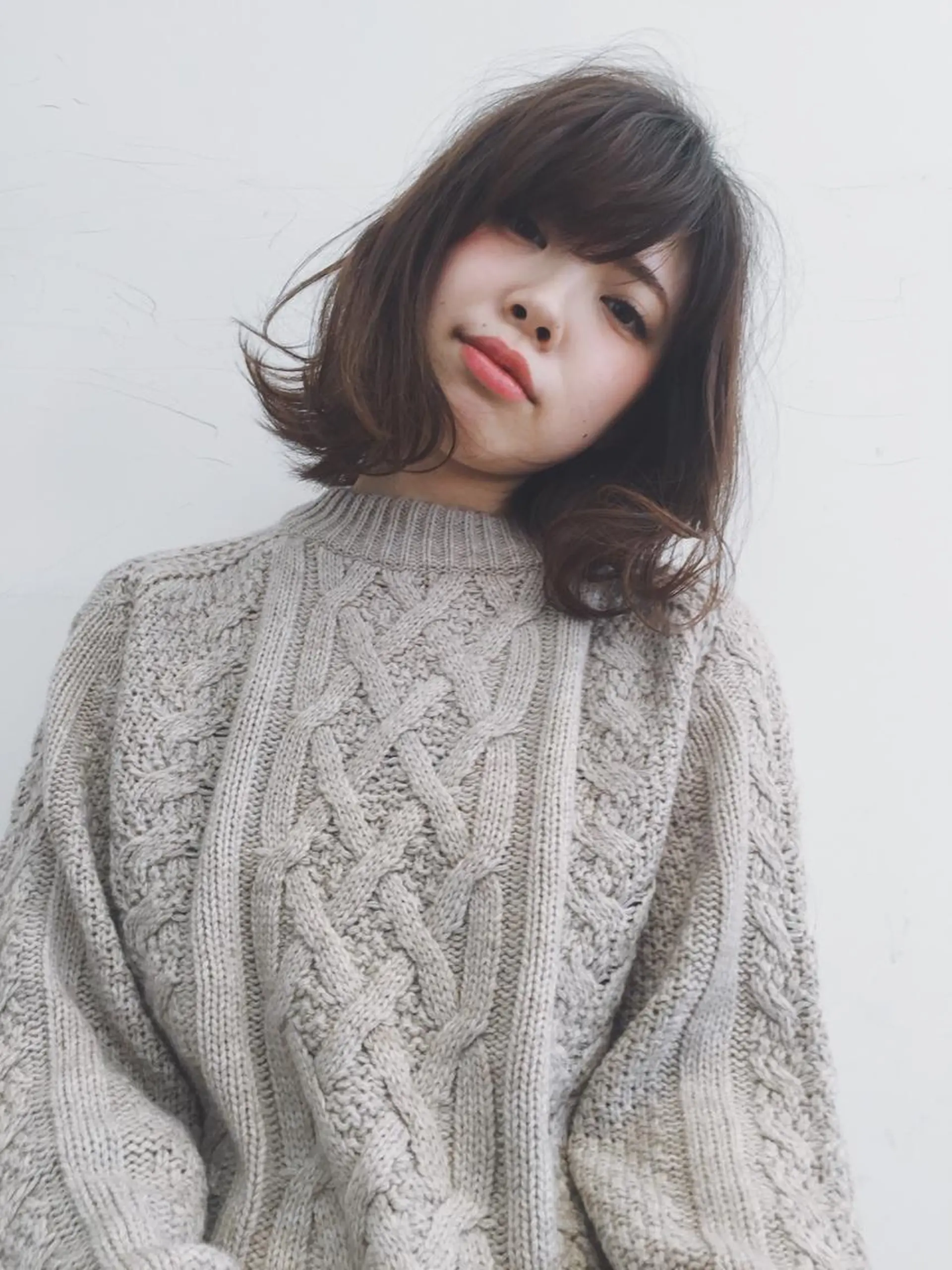 ミディアム 佐藤 旭のヘアスタイル