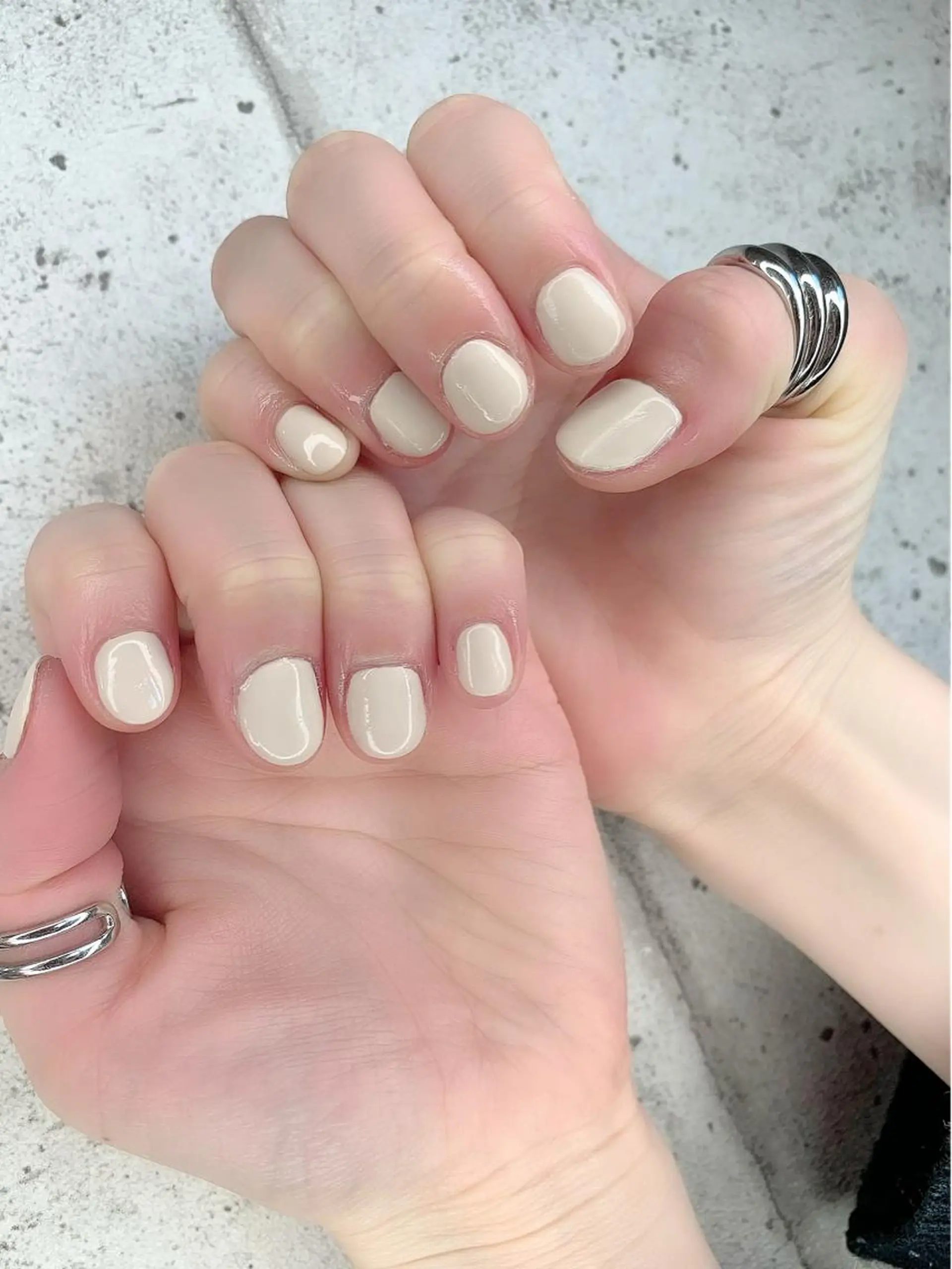 ネイル ジェルネイル オフィスネイル ワンカラーネイル パラジェル ショートネイル Nail Salon　Ｋのネイルデザイン