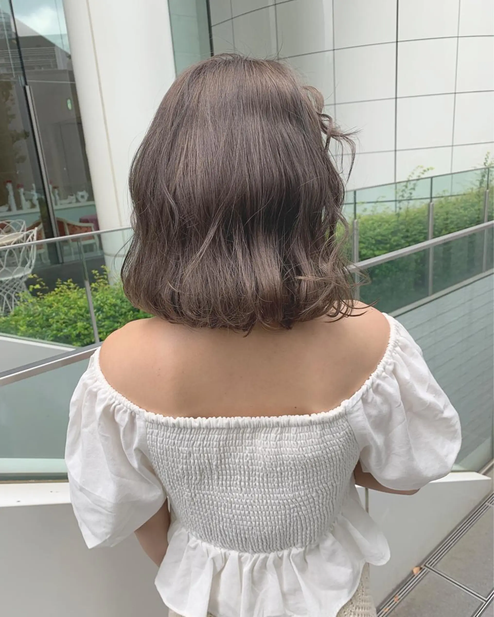 ミディアム カラー ヘアカラー トリートメント Lolonois梅田 スタッフのヘアスタイル