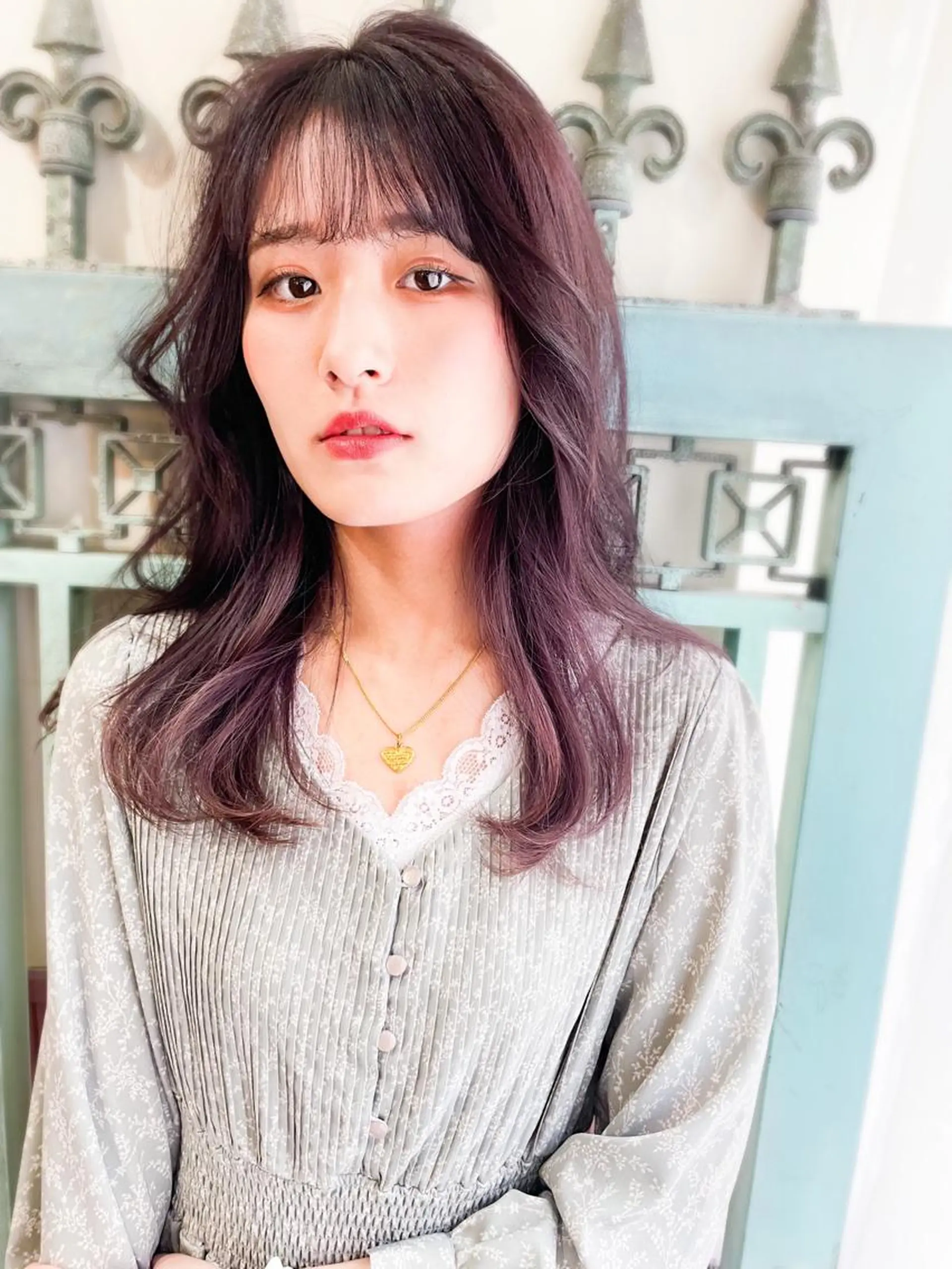 ロング カラー パーマ ヘアアレンジ メンズ ヘアカラー トリートメント ヘアセット 表参道Lise おおいしおりのヘアスタイル