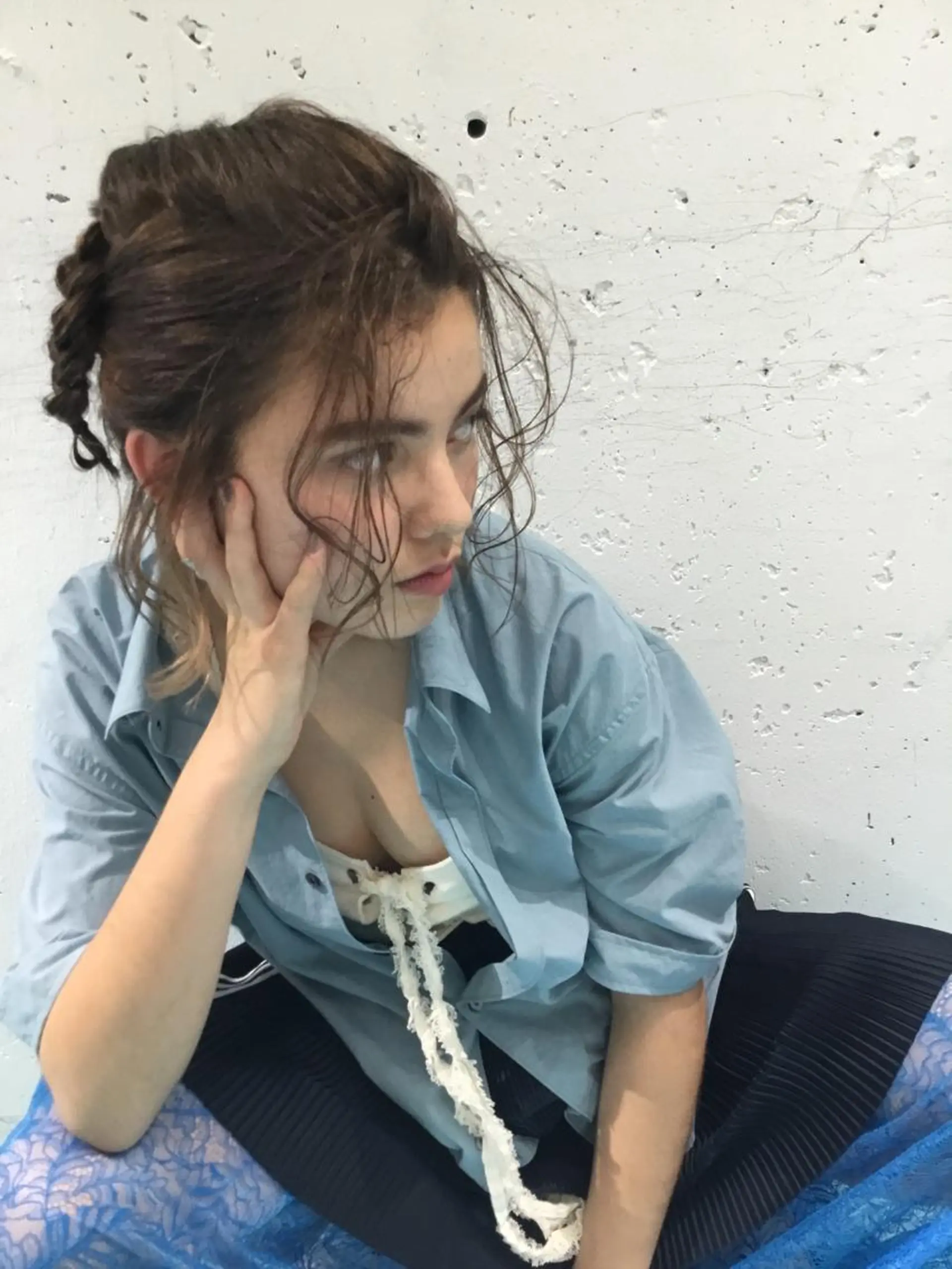 ヘアアレンジ ヘアセット pole/apartment所属・💓パーマ，💗 レイヤーカットのヘアスタイル