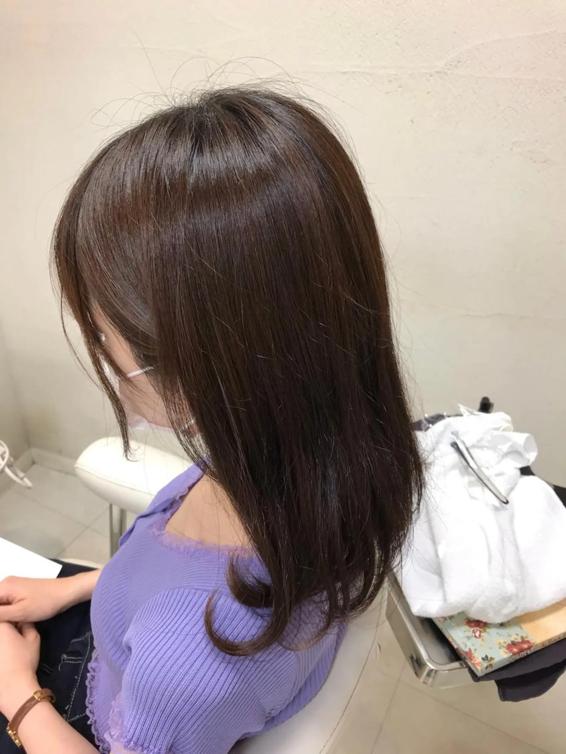セミロング カラー 藤田 聖矢のヘアスタイル